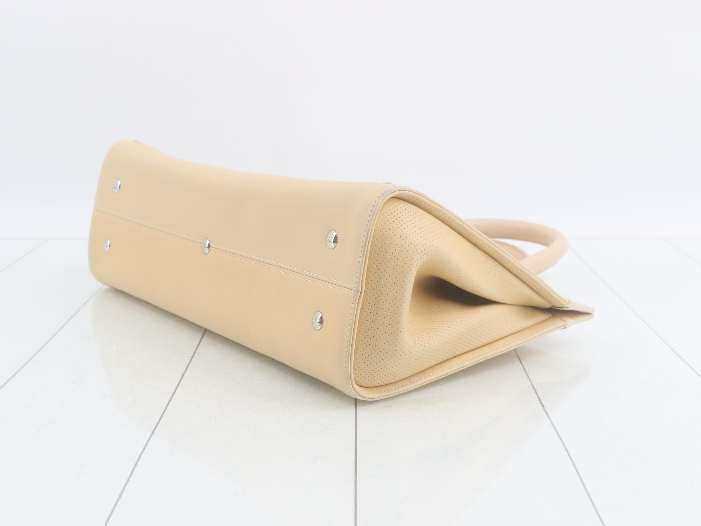 Turnlock Studded Leather Handbag — view 6