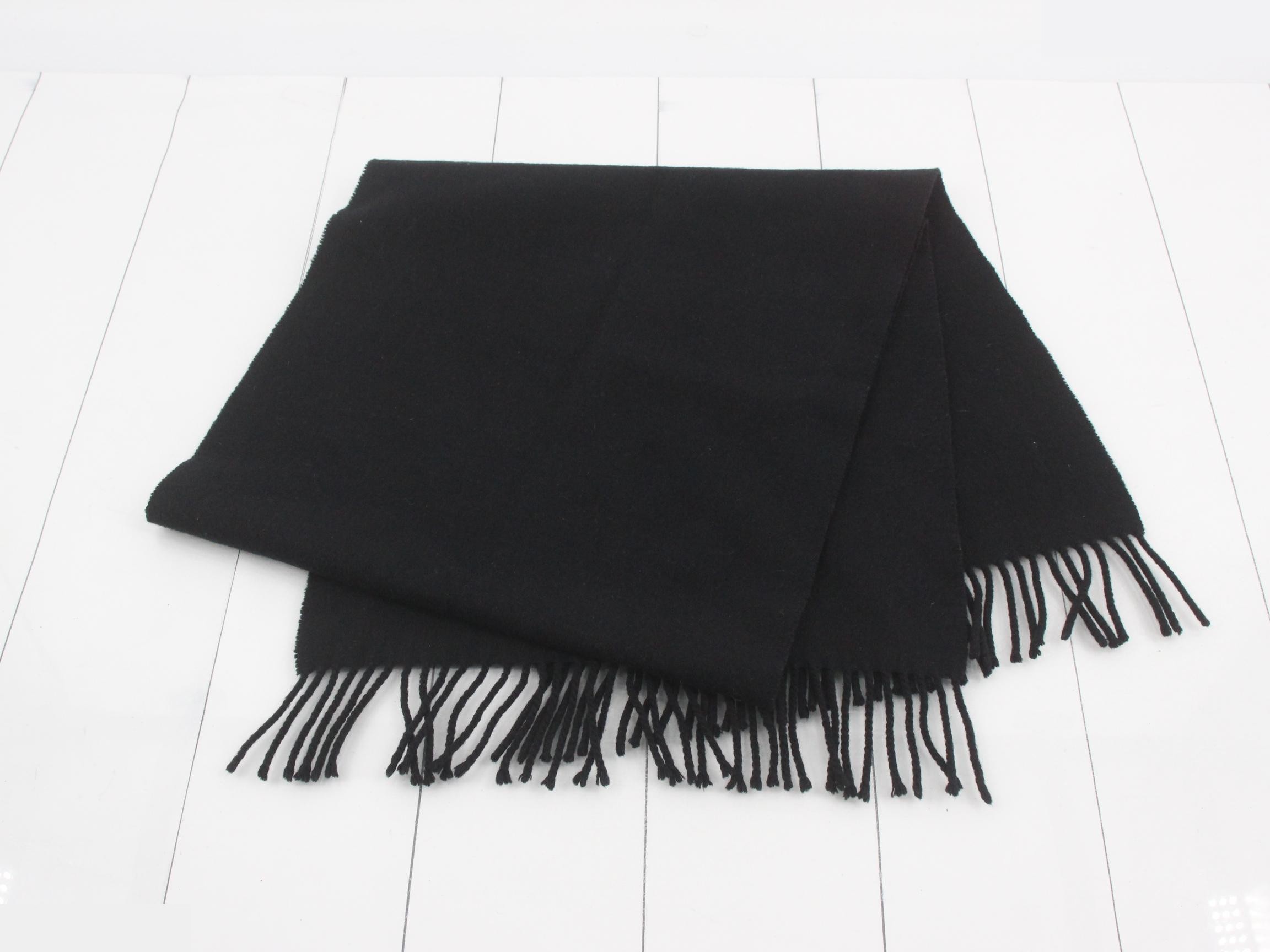 Scarf, black, 100% cashmere — view 3