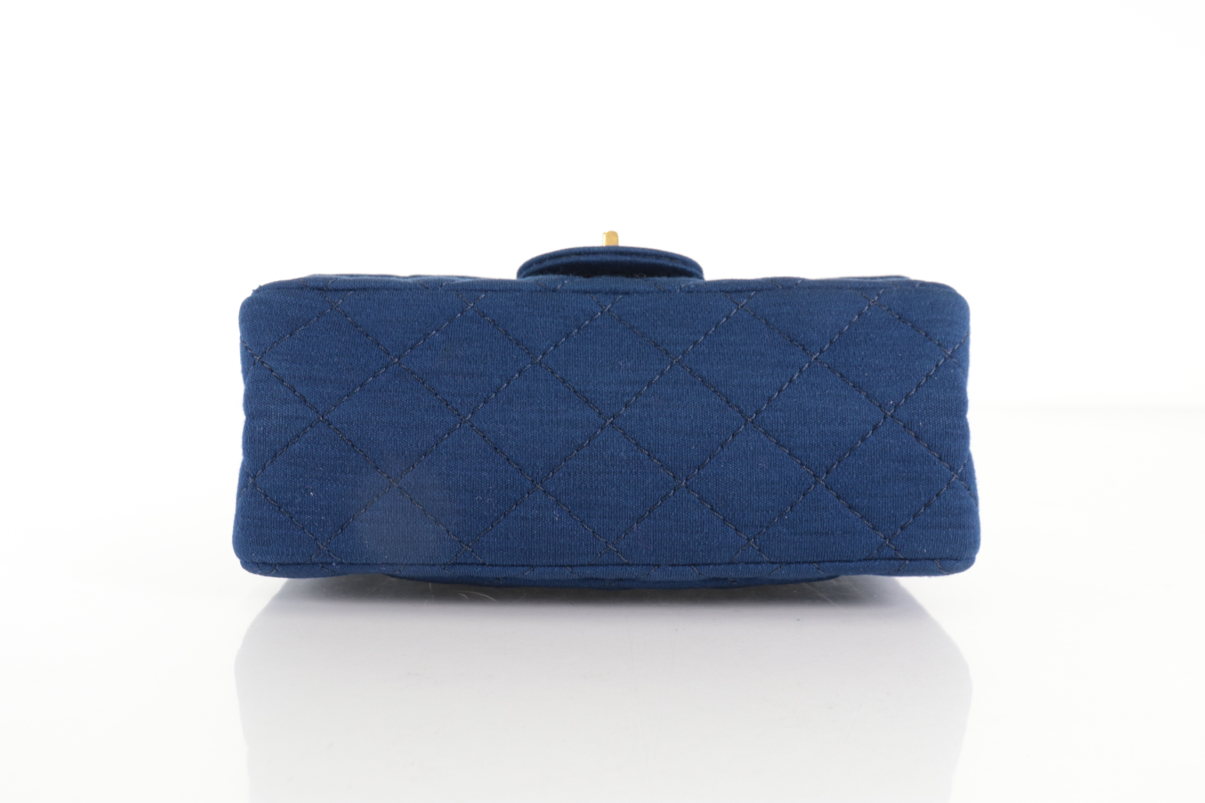 2.55 Mini Mat Double Flap Chain Shoulder Bag, Navy, Series 20s — view 7