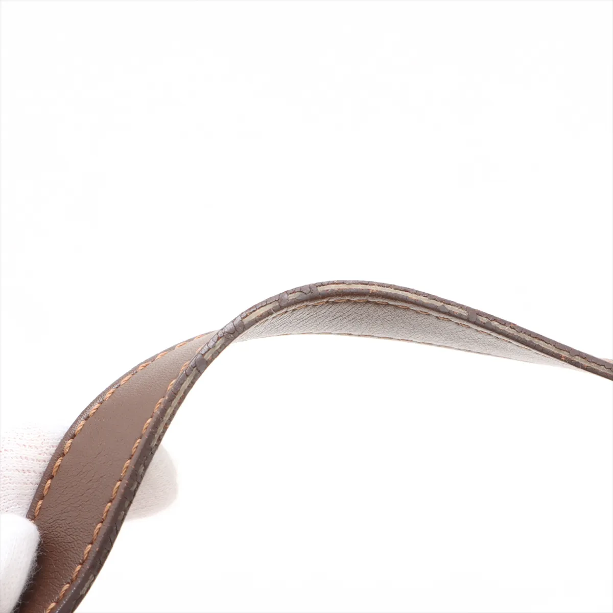 Zucchino Mamma Bucket PVC x Leather Shoulder Bag Brown 8BR001 — view 13