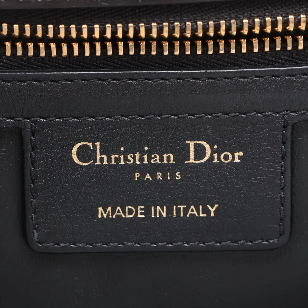 Cannage Caro Leather Chain Shoulder Bag, Black — view 10