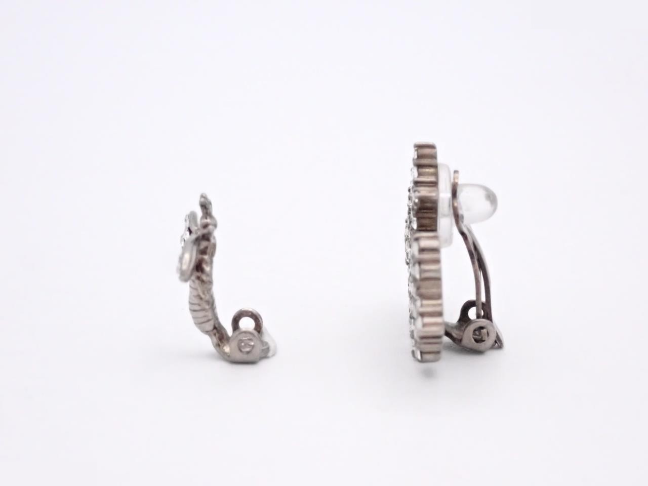 silver earrings — view 3