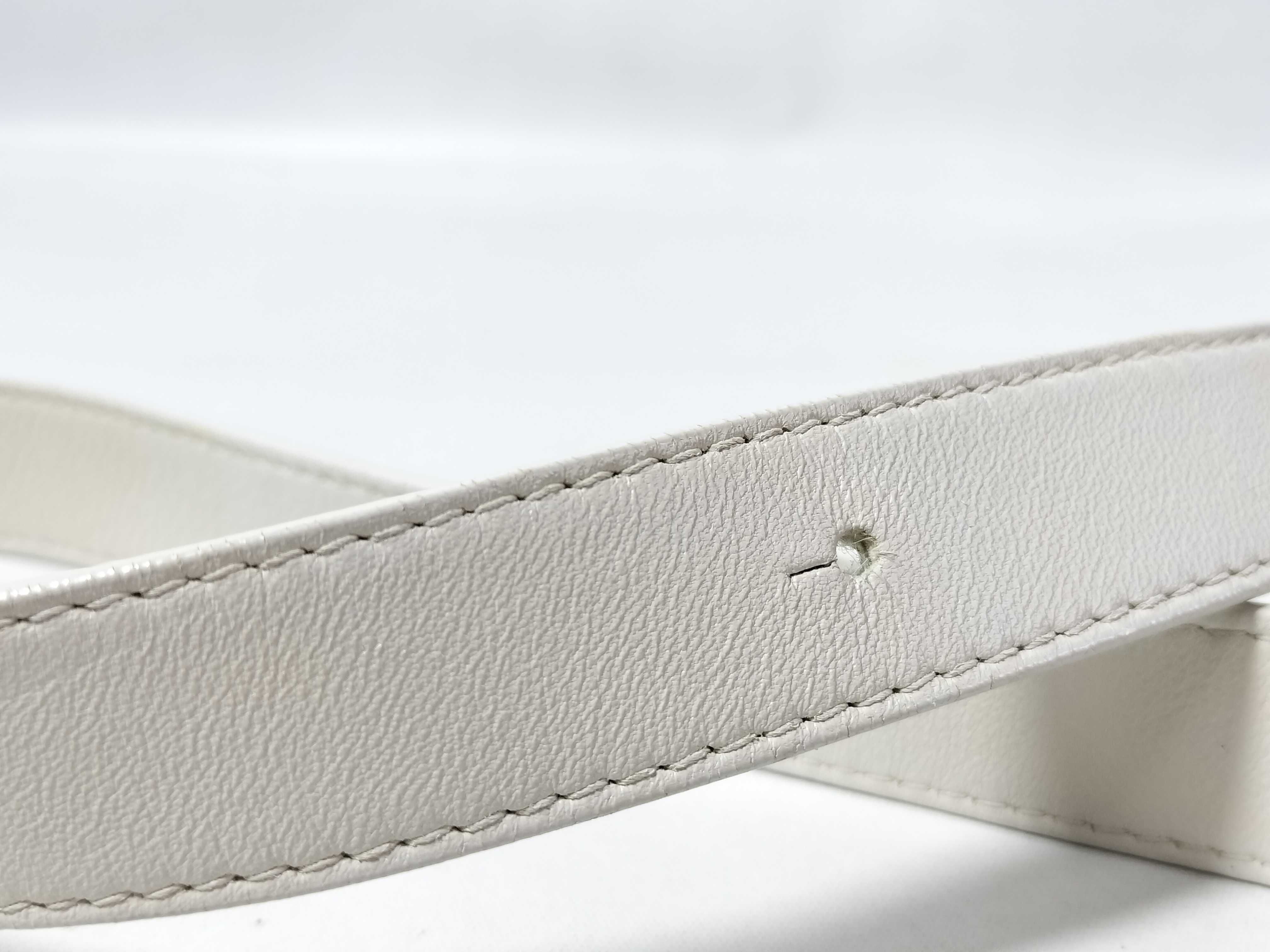 Intrecciato Cassette White Leather Shoulder Bag 730848 — view 4