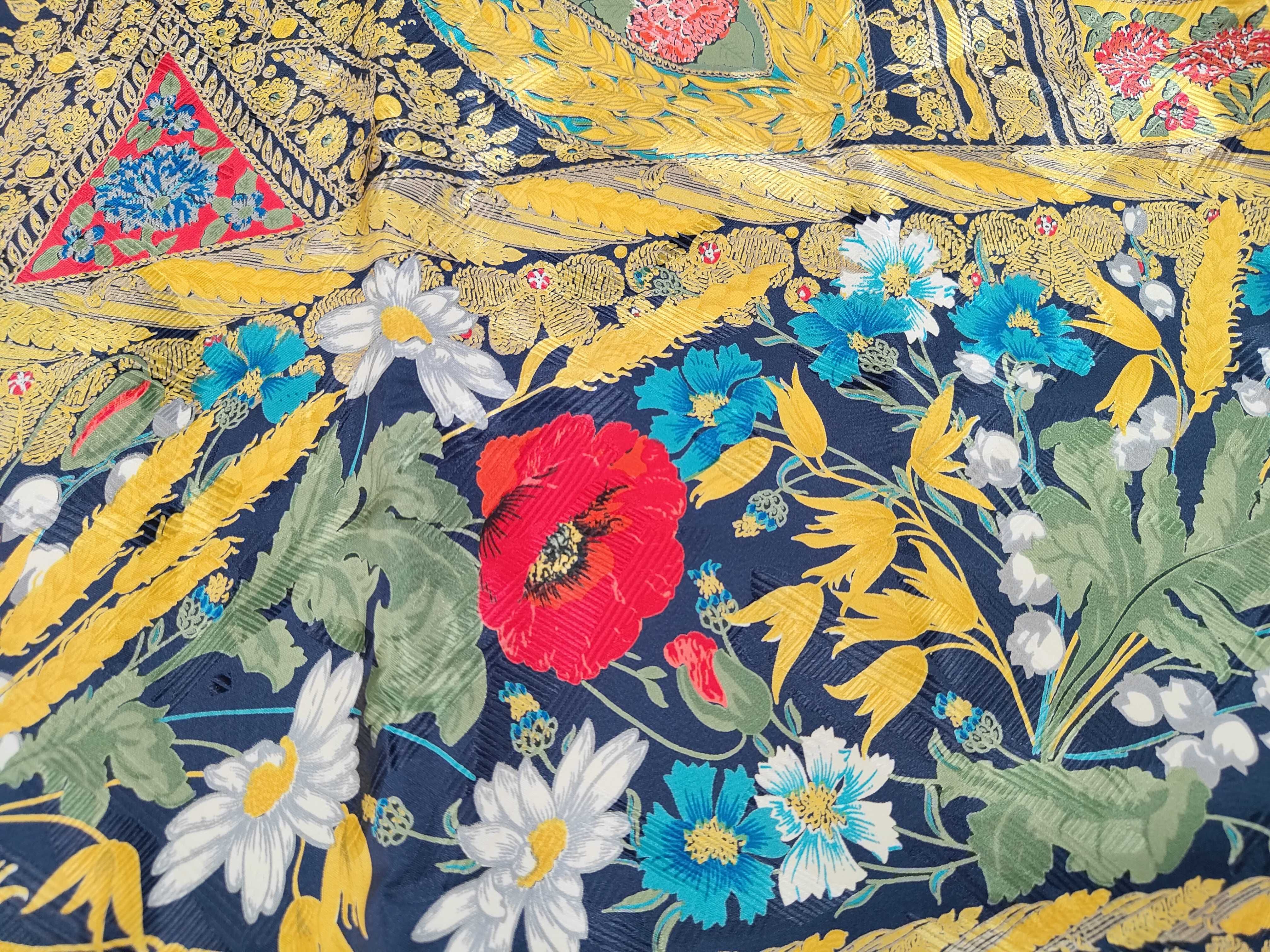 floral silk scarf and other accessories — view 5