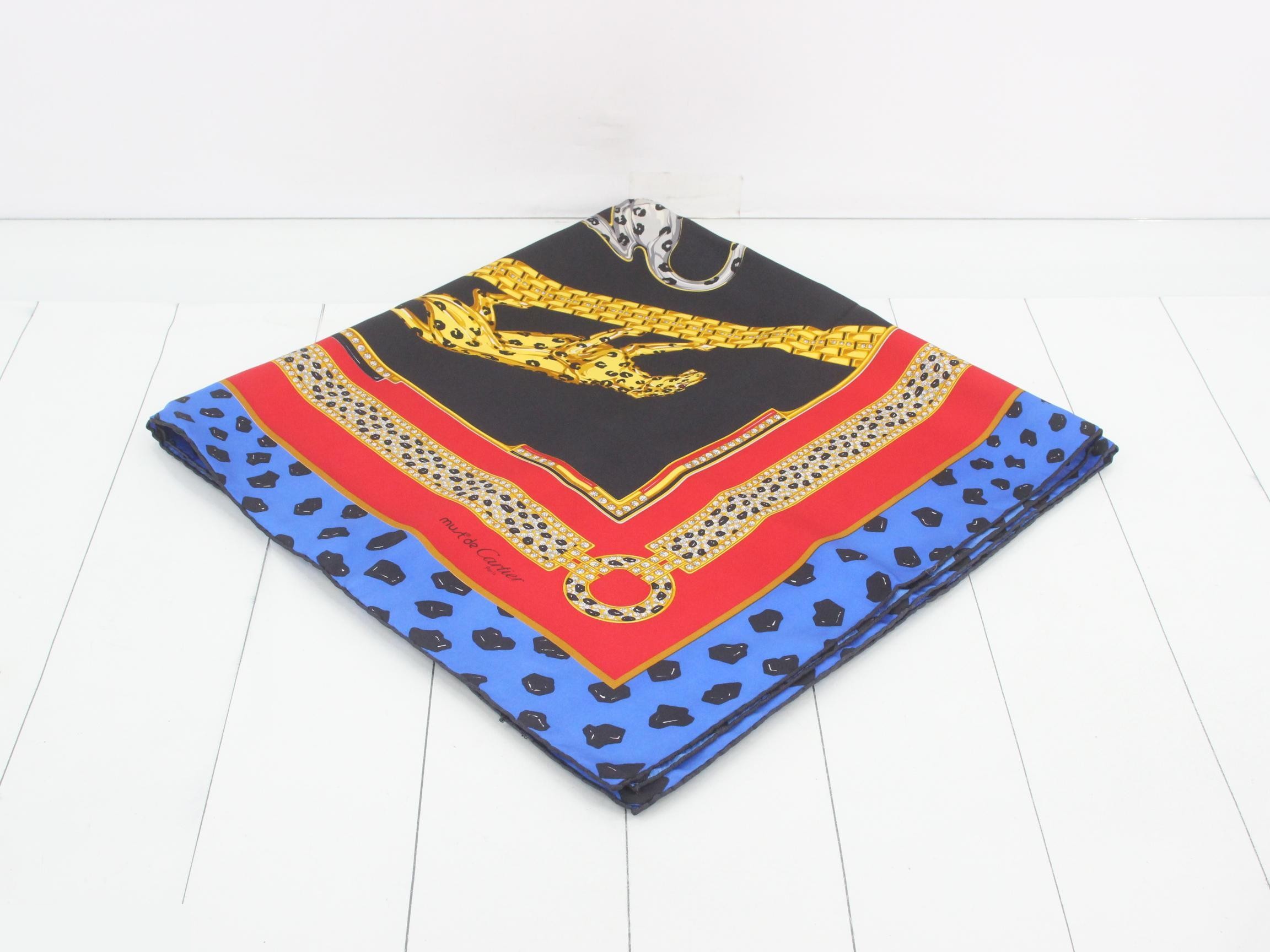 Panthère Leopard Print Scarf