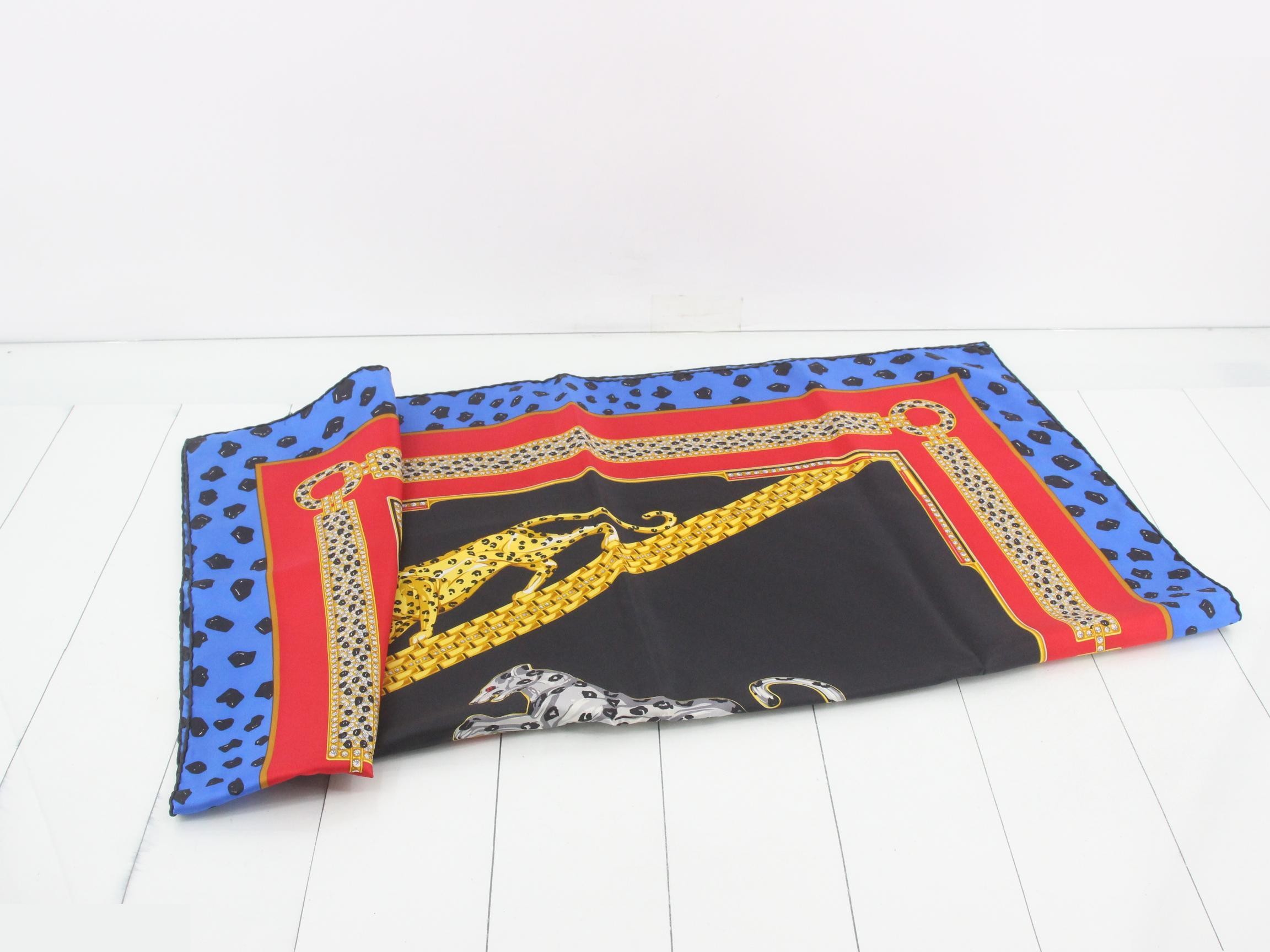 Panthère Leopard Print Scarf — view 3