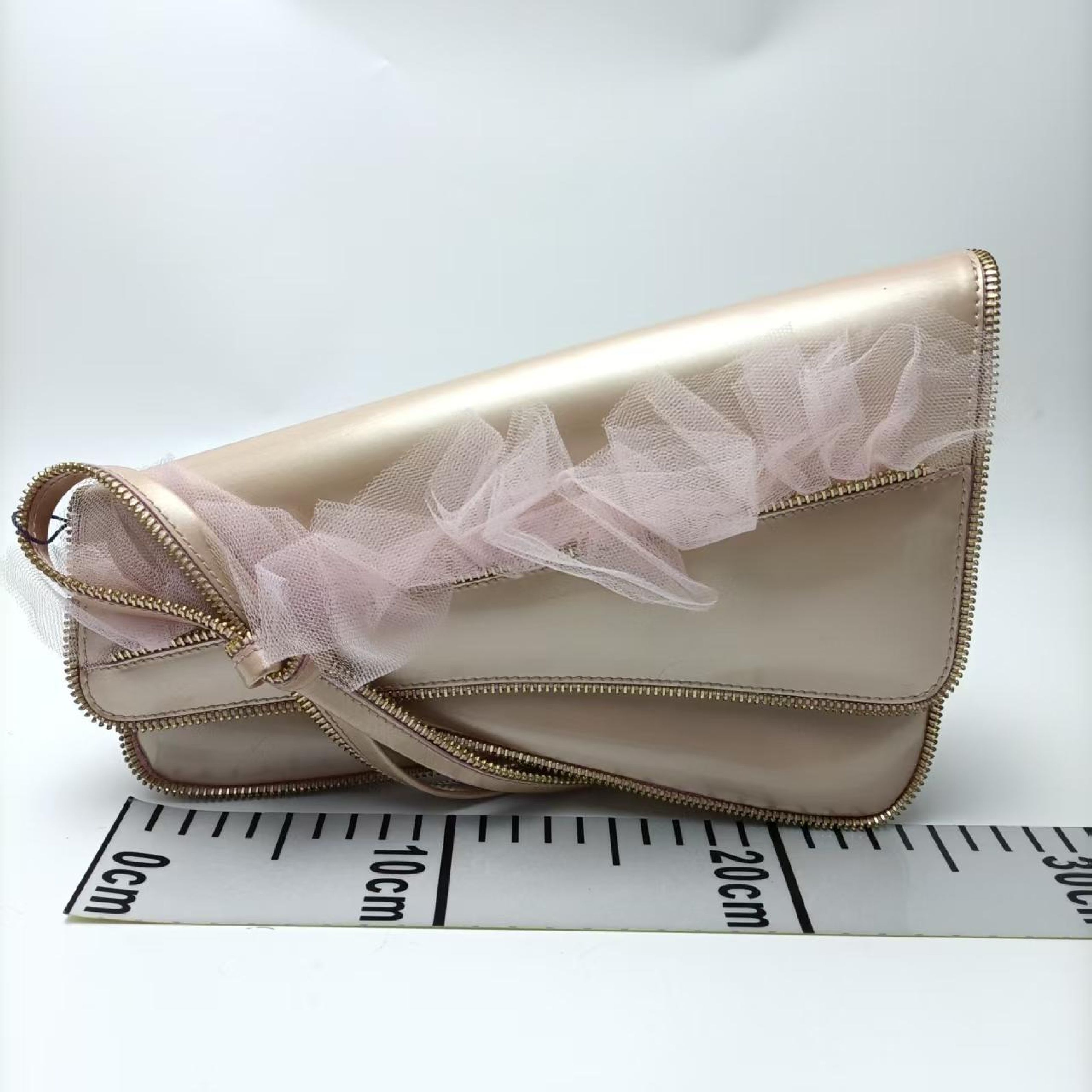 Saddle Enamel Clutch Bag