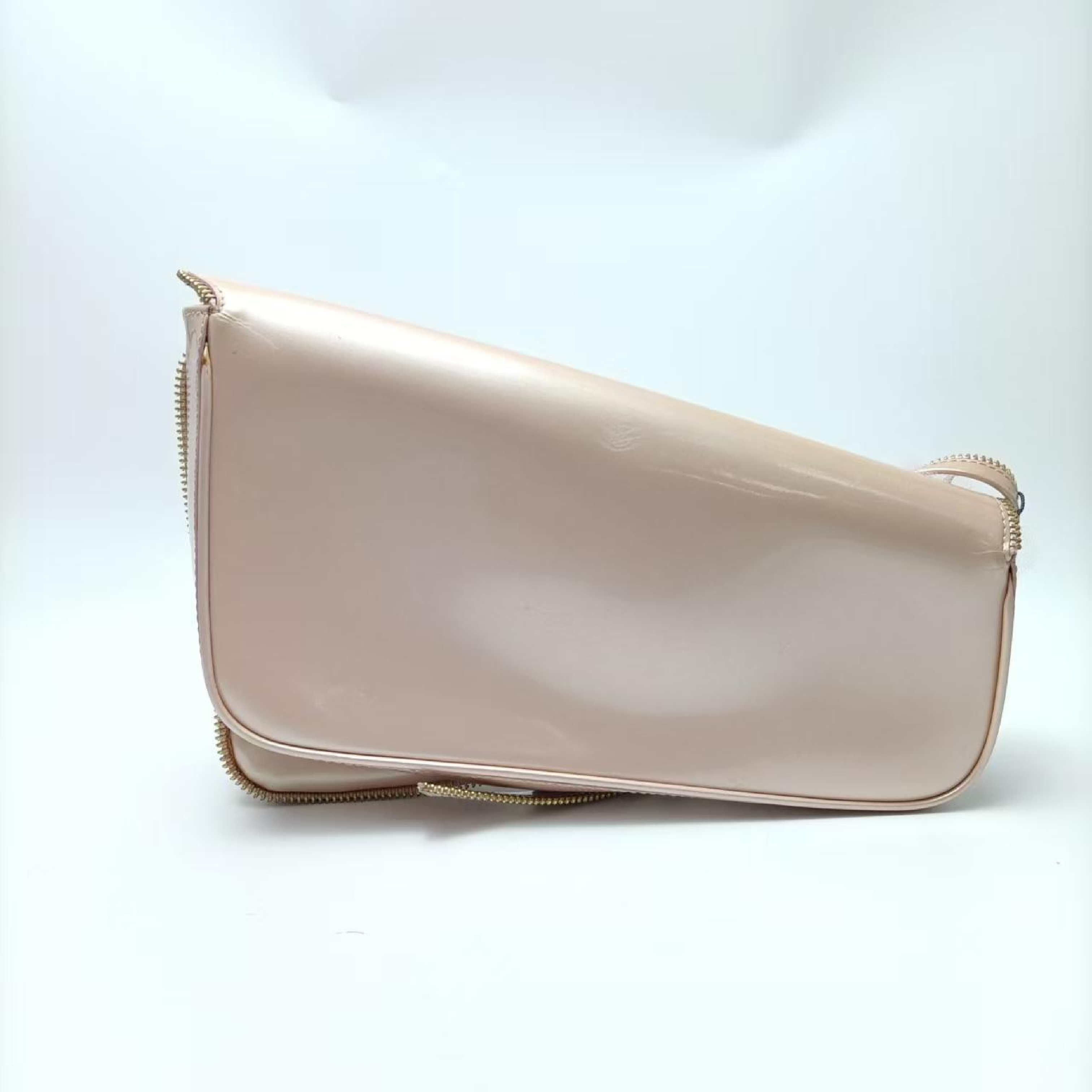 Saddle Enamel Clutch Bag — view 2