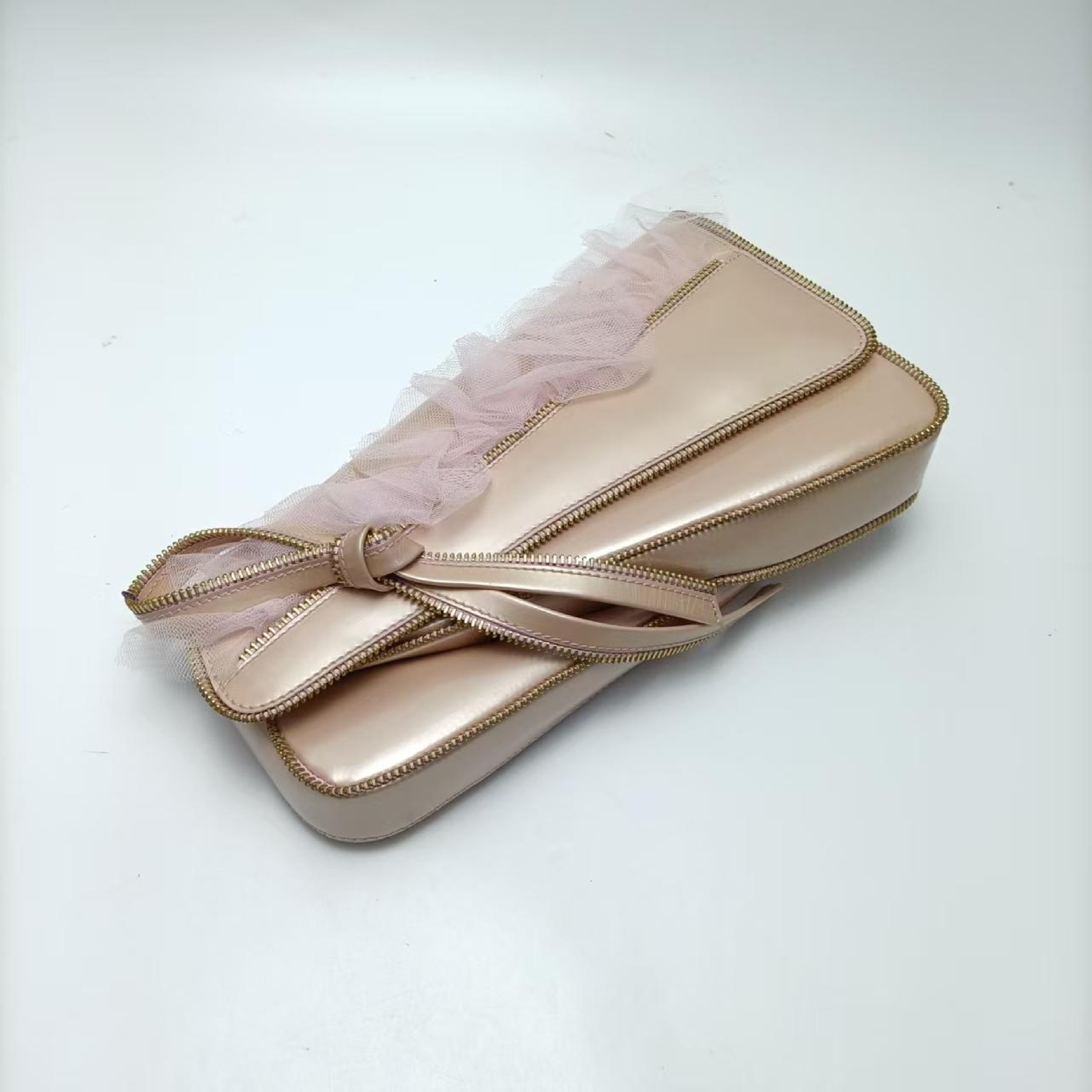 Saddle Enamel Clutch Bag — view 3