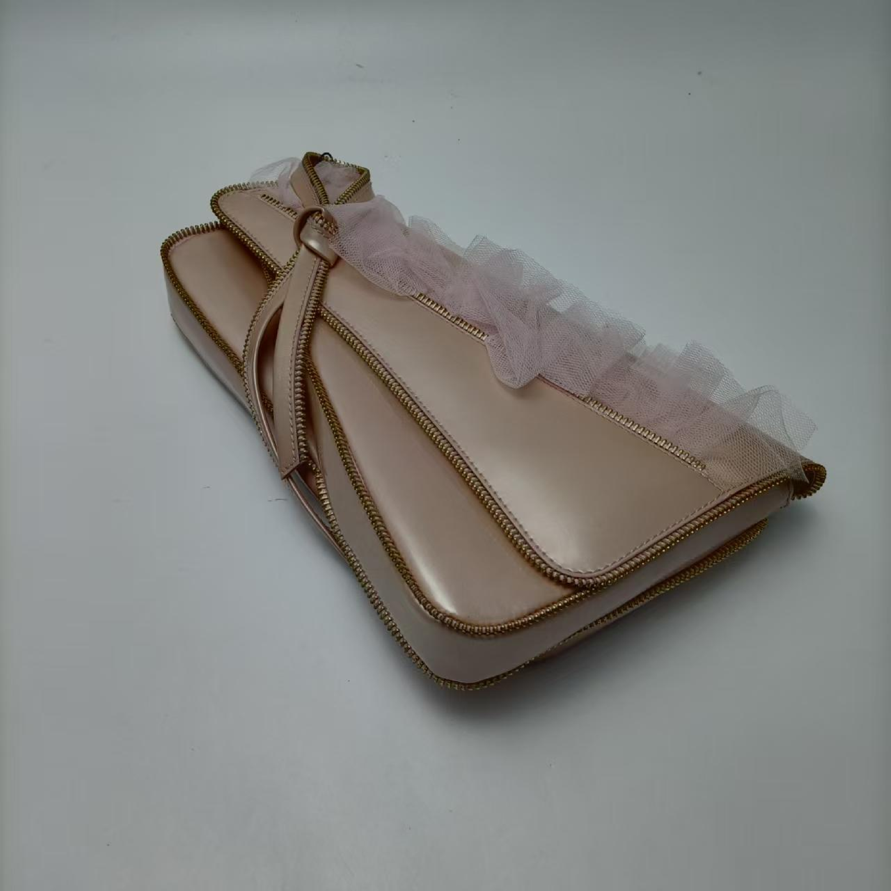 Saddle Enamel Clutch Bag — view 4