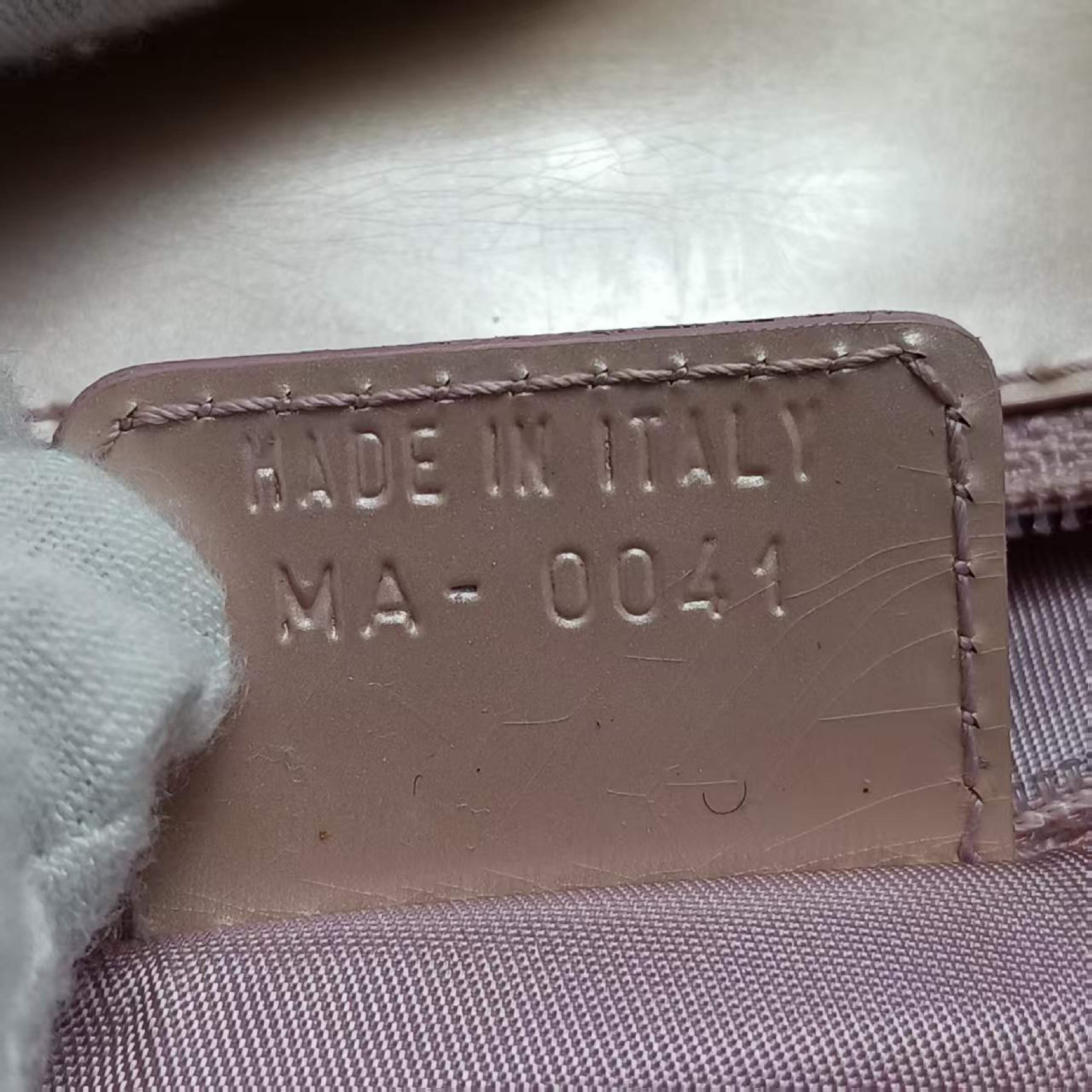 Saddle Enamel Clutch Bag — view 10
