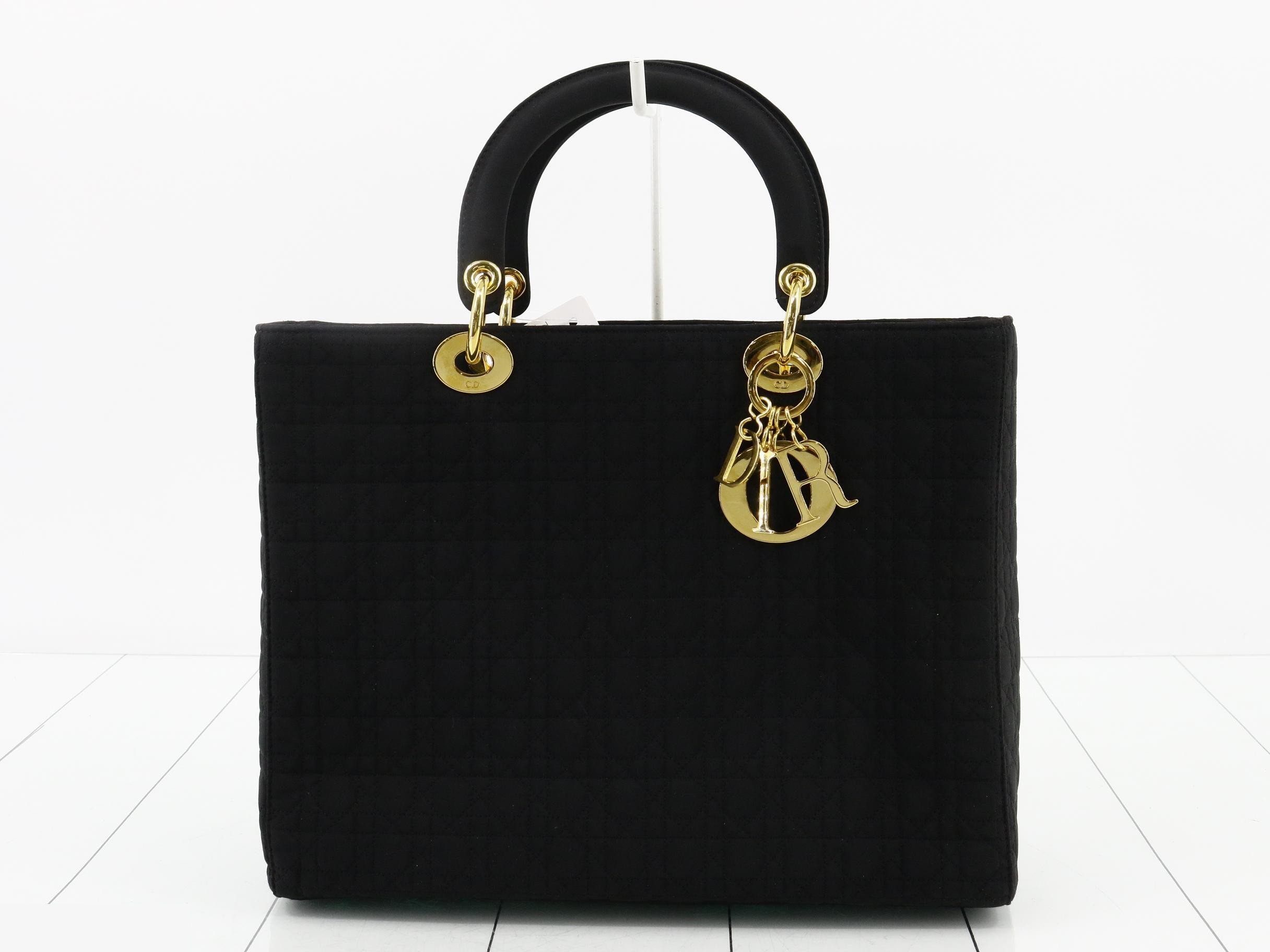 Lady Dior Cannage Nylon Handbag