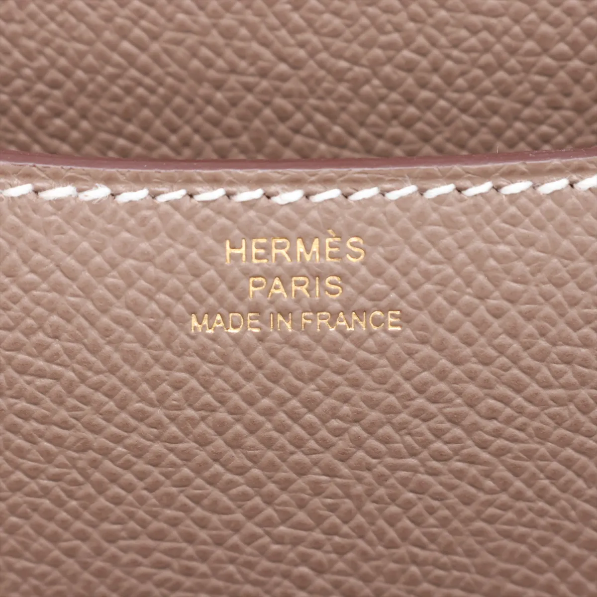[Individually packaged] Hermes Constance 3 Mini 18, Veau Epsom, Etoupe, Pink Gold Hardware, K: 2025, with mirror. — view 9