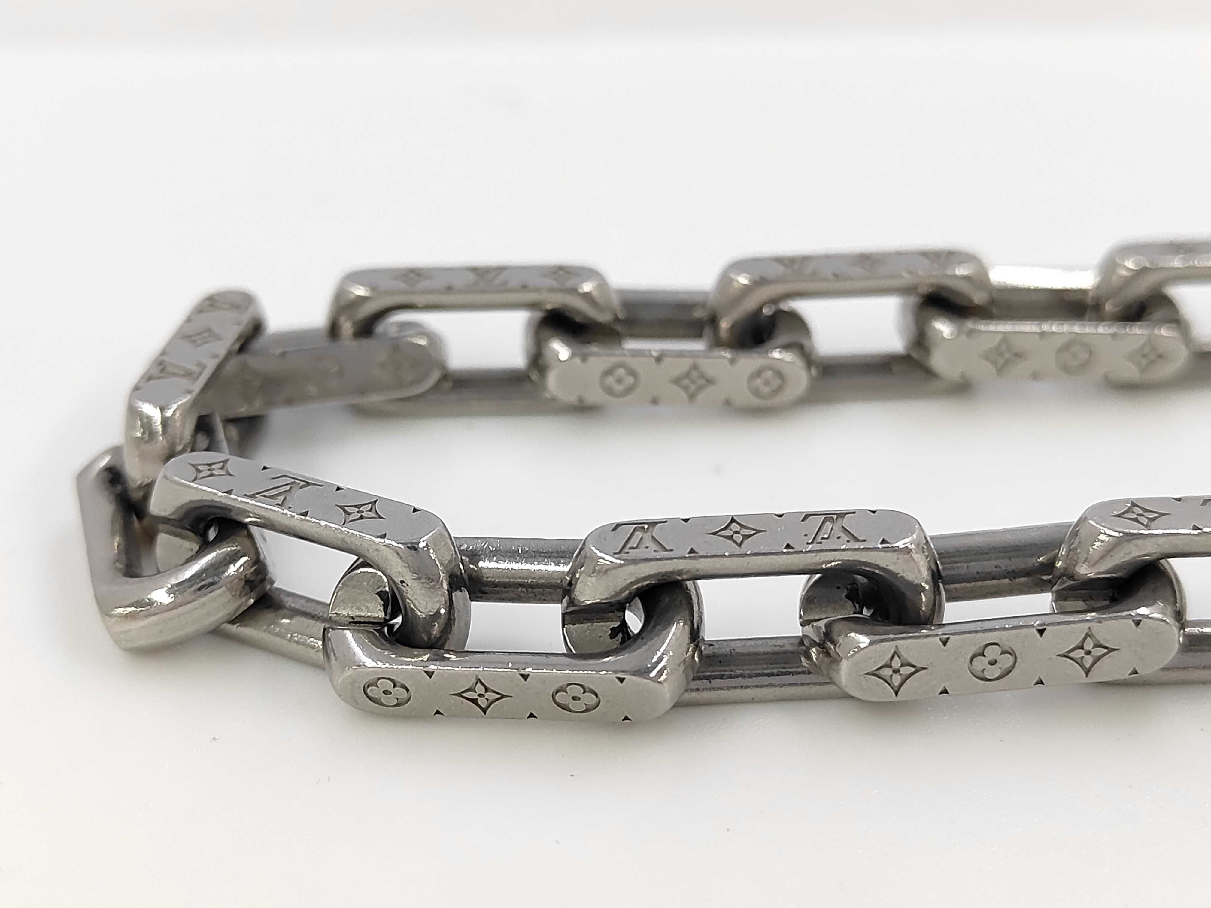 Monogram Collier Chain Silver Necklace — view 2