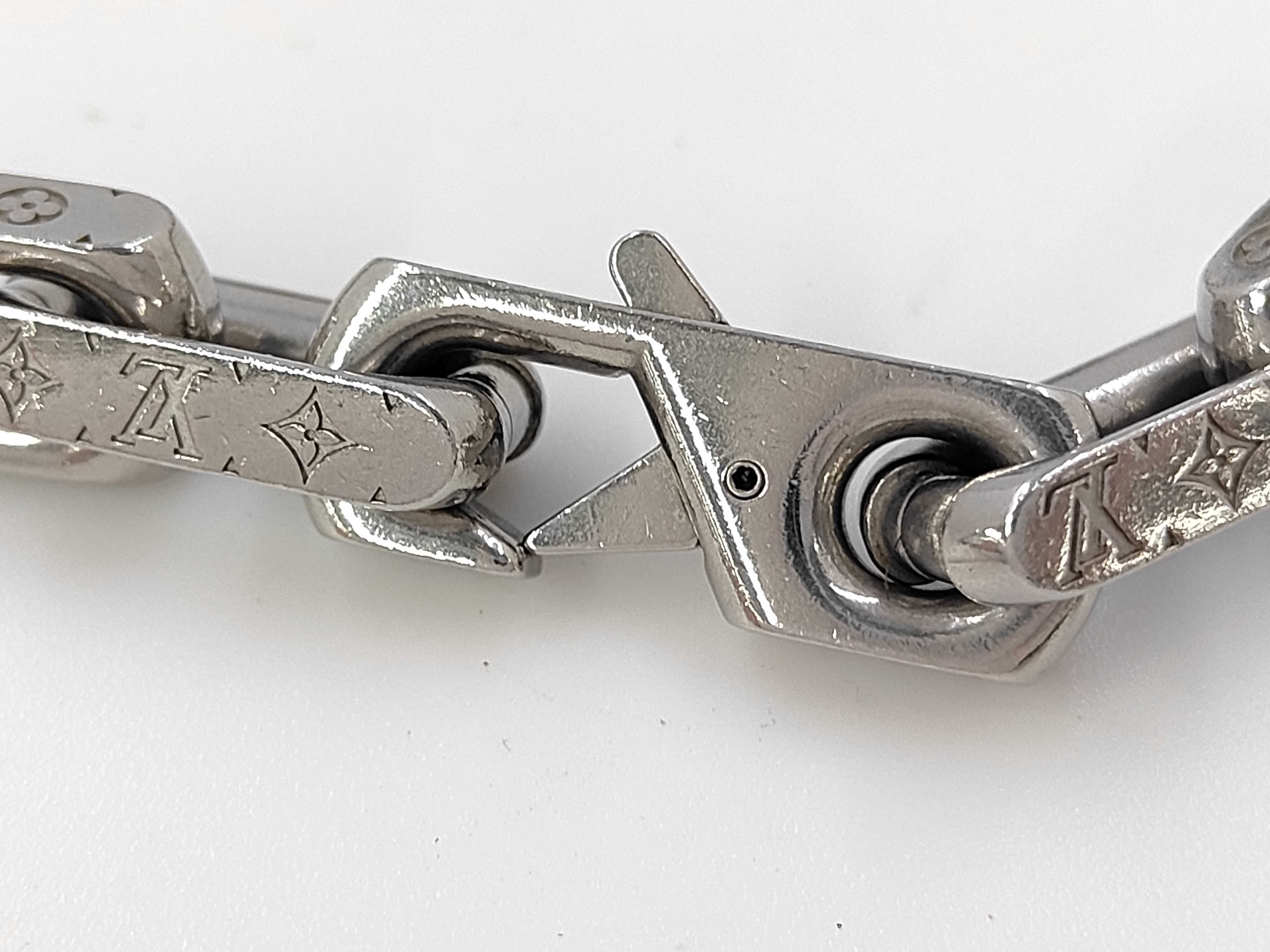 Monogram Collier Chain Silver Necklace — view 4
