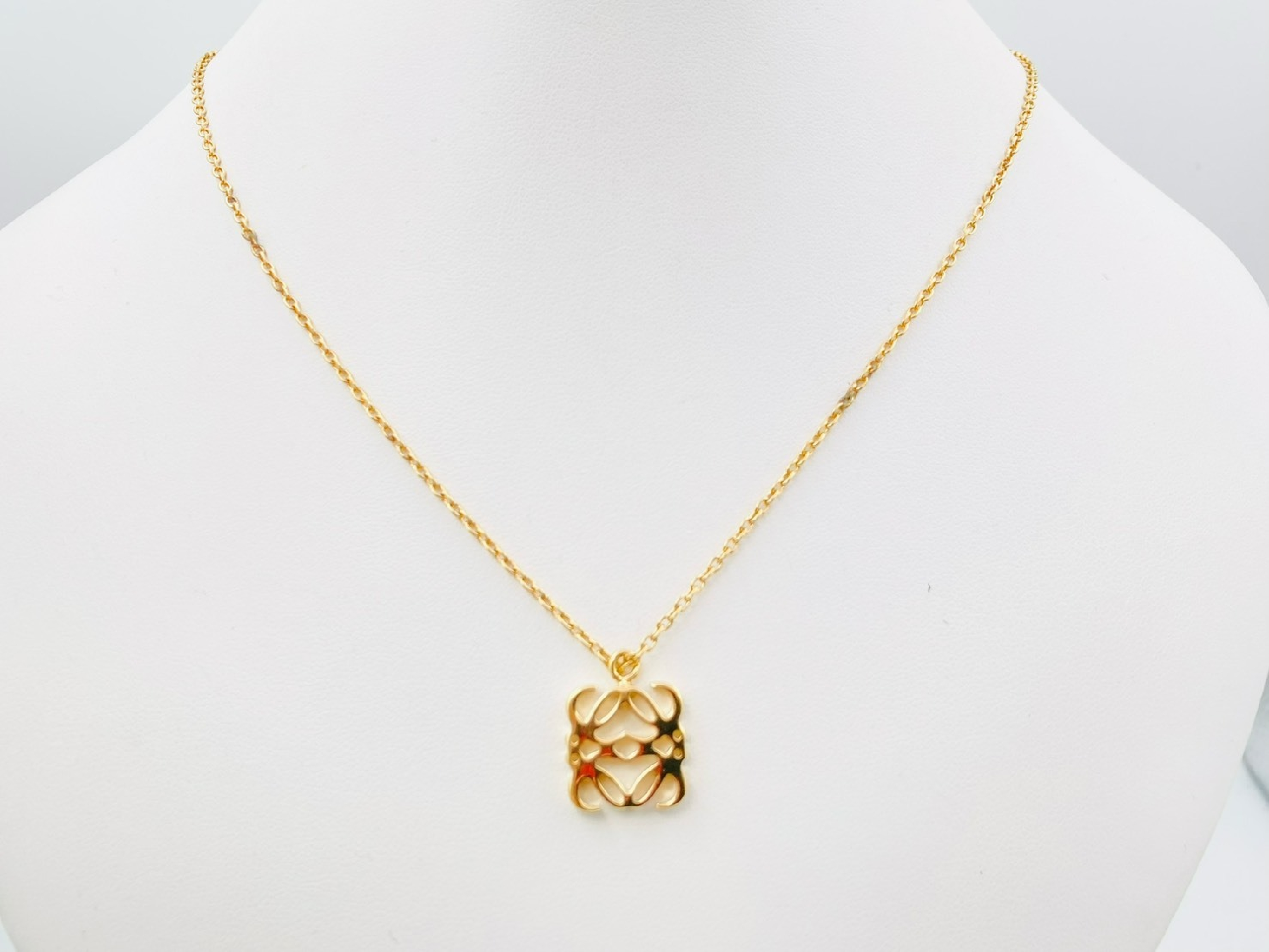 Anagram Necklace, Gold Necklace — view 2
