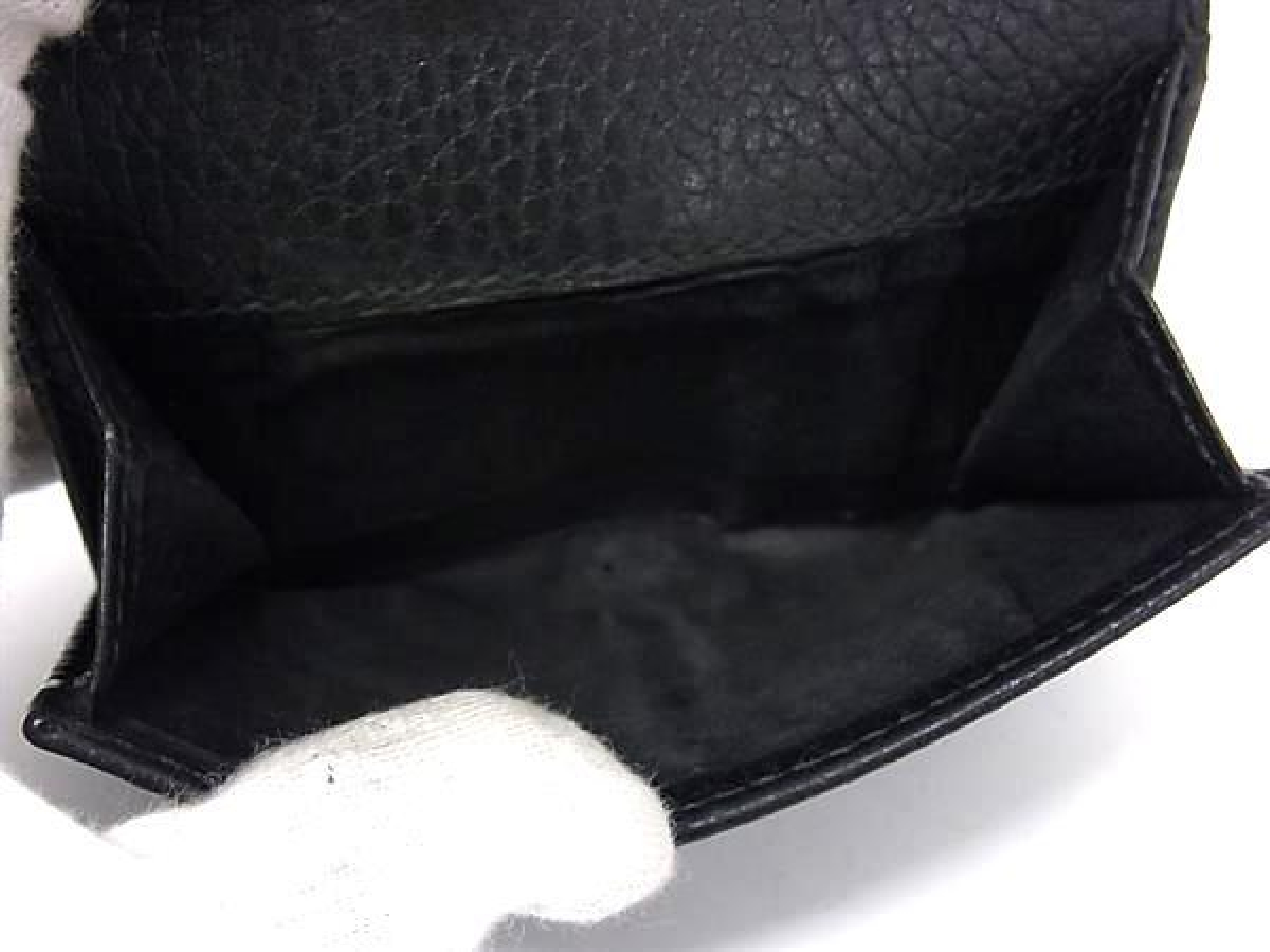 74746 534563 GG Marmont Leather Tri-fold Wallet, Billfold, Coin Purse, Women's/Men's, Black, HB3775 — view 6