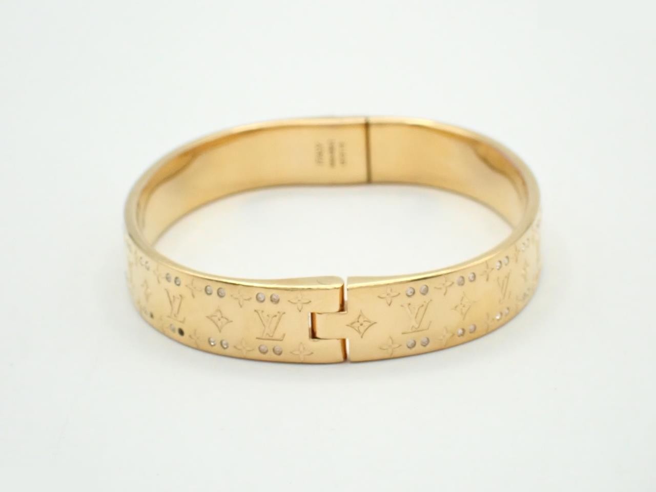 Rigid Bracelet Nanogram Strass LE0119 Bangle Gold — view 2