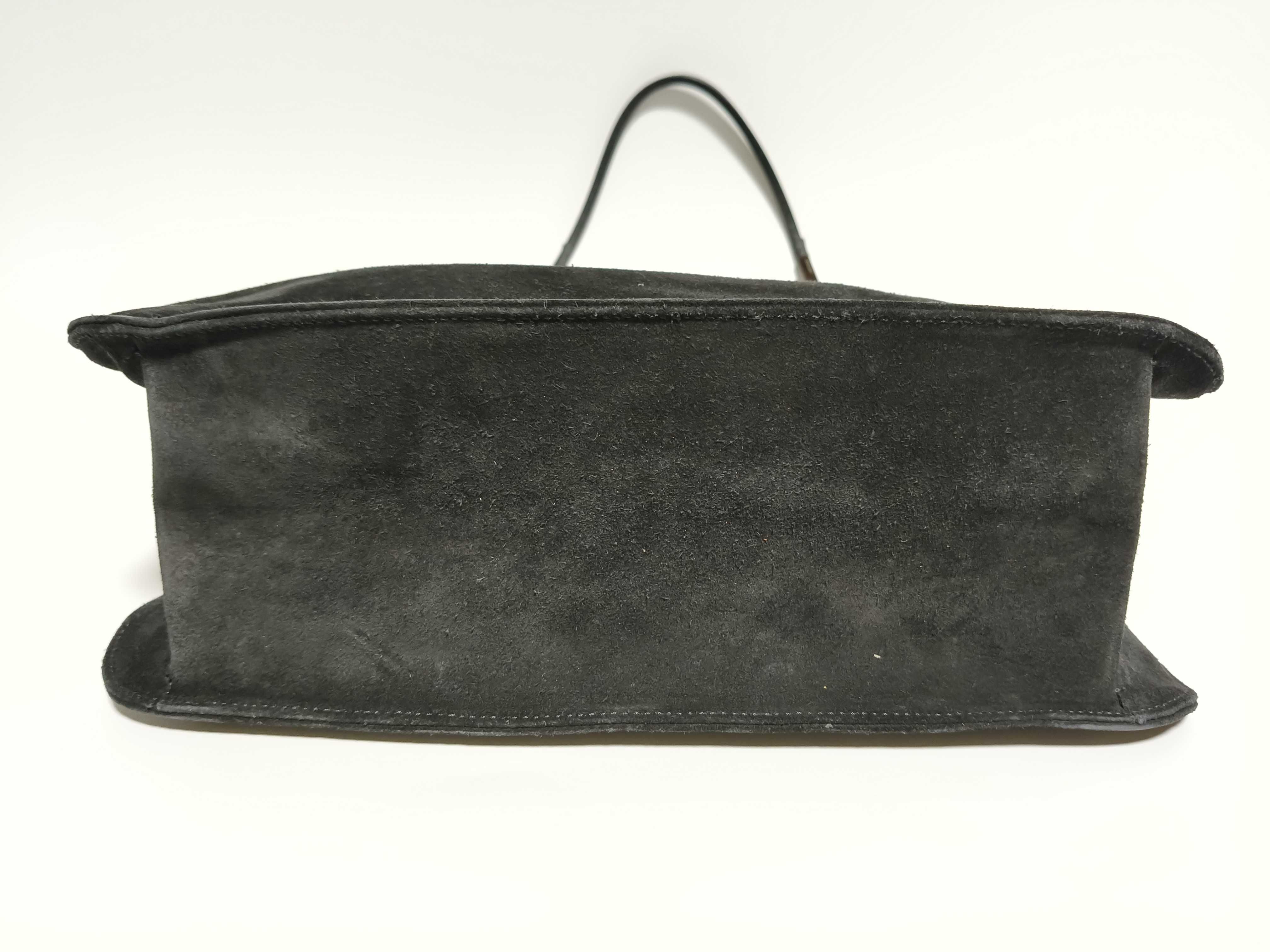 Suede Hobo One Shoulder Bag Black Shoulder Bag — view 8