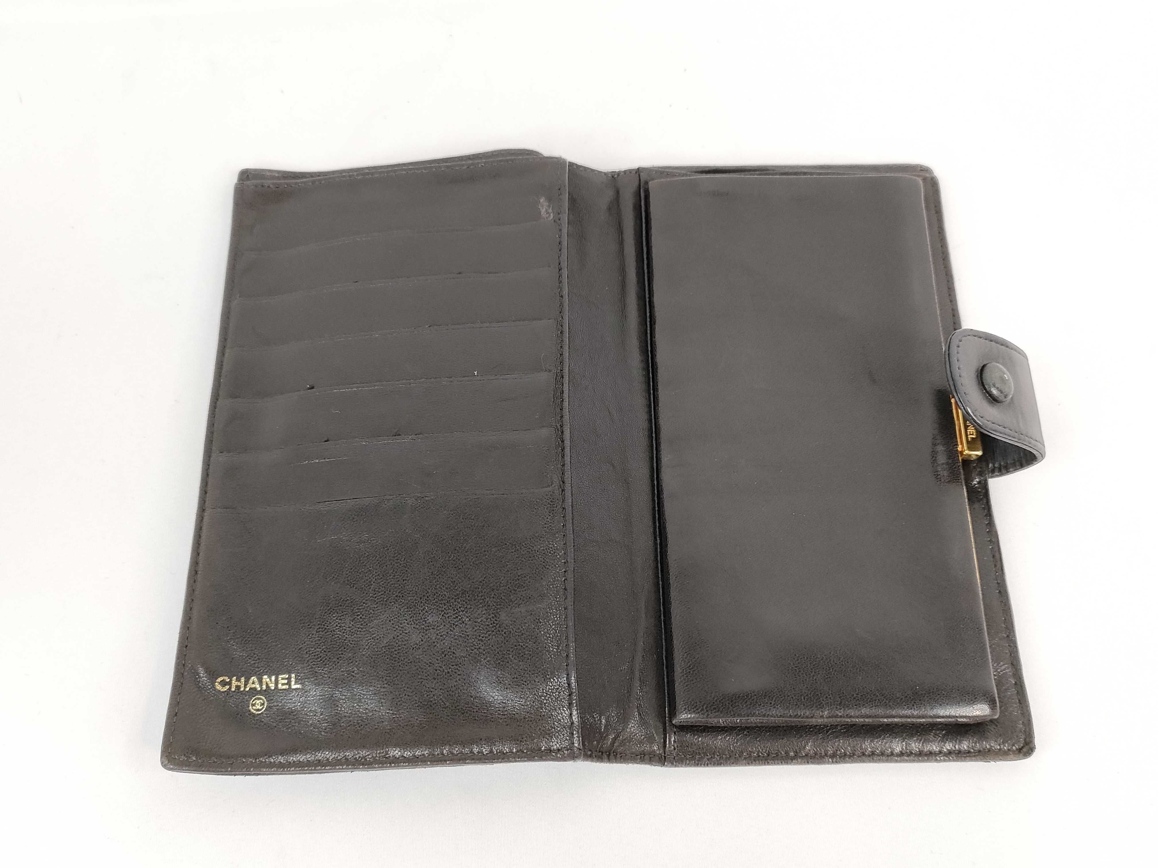Lambskin Coco Mark Clasp Long Wallet Billfold — view 10