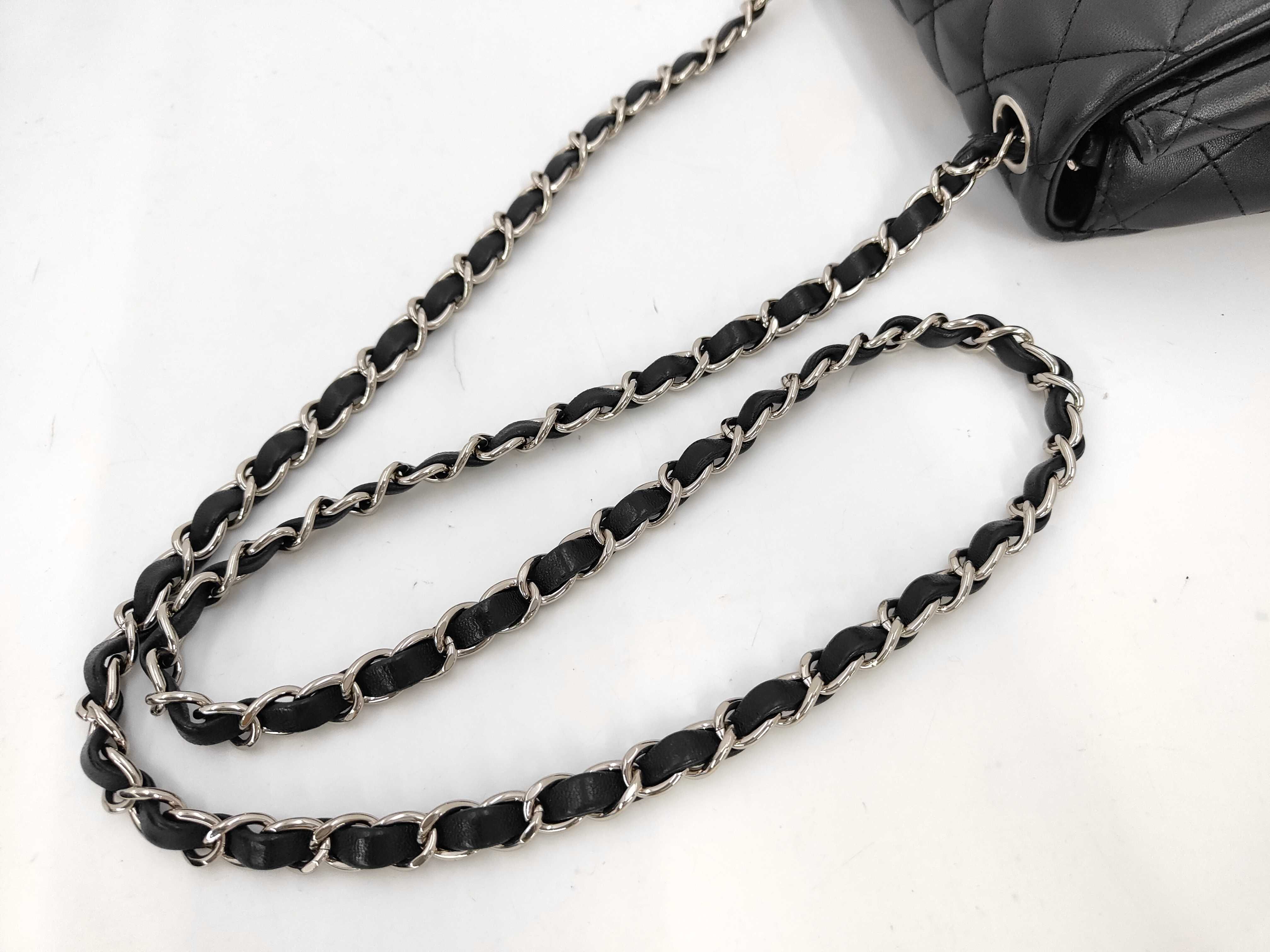 Mini Matelassé 17 Lambskin Black with Silver Hardware, Serial Number 29, Includes Card Seal, Box, Dust Bag, Shoulder Bag — view 4