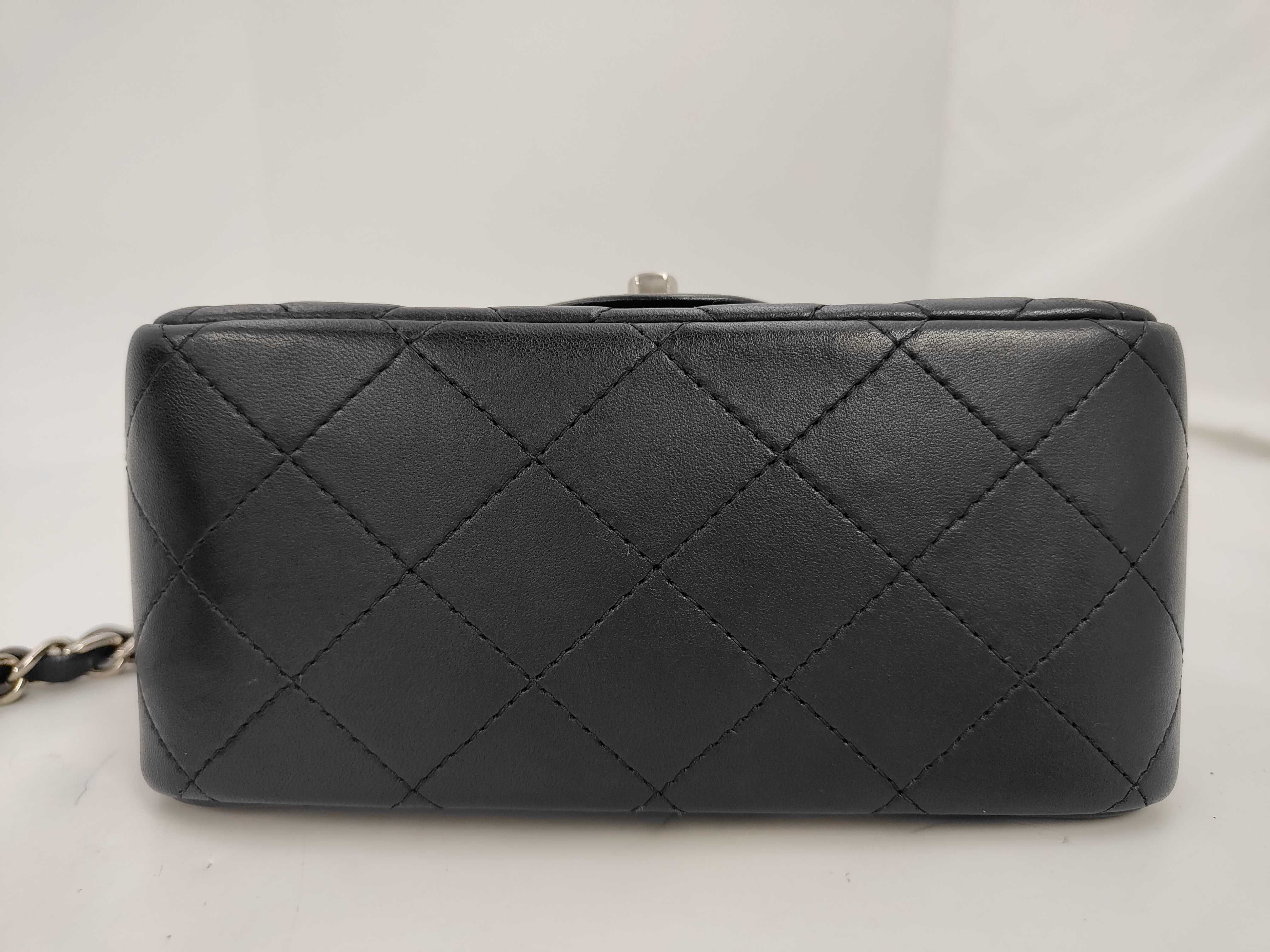 Mini Matelassé 17 Lambskin Black with Silver Hardware, Serial Number 29, Includes Card Seal, Box, Dust Bag, Shoulder Bag — view 7