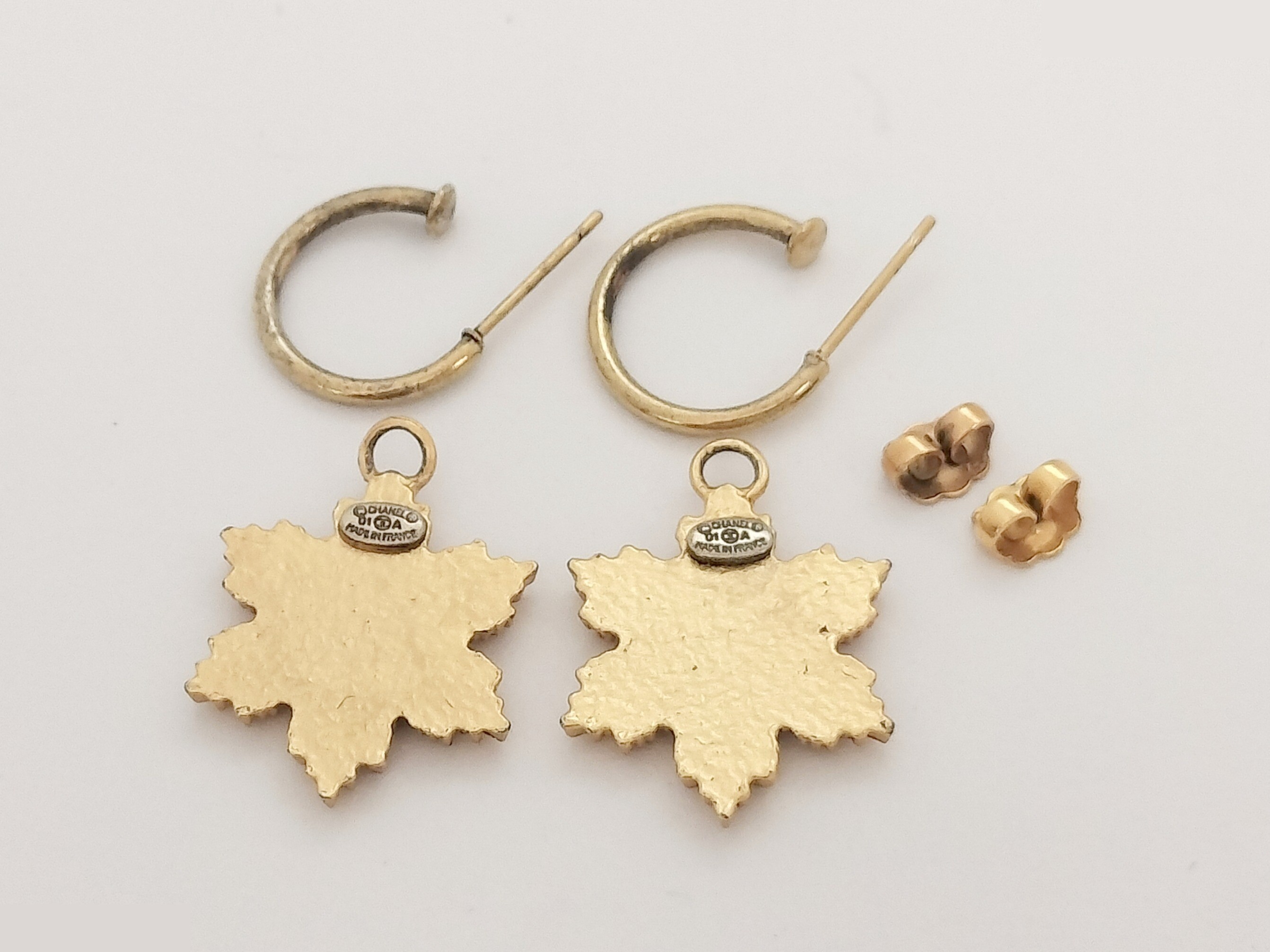 Coco Snow Gold Earrings — view 2