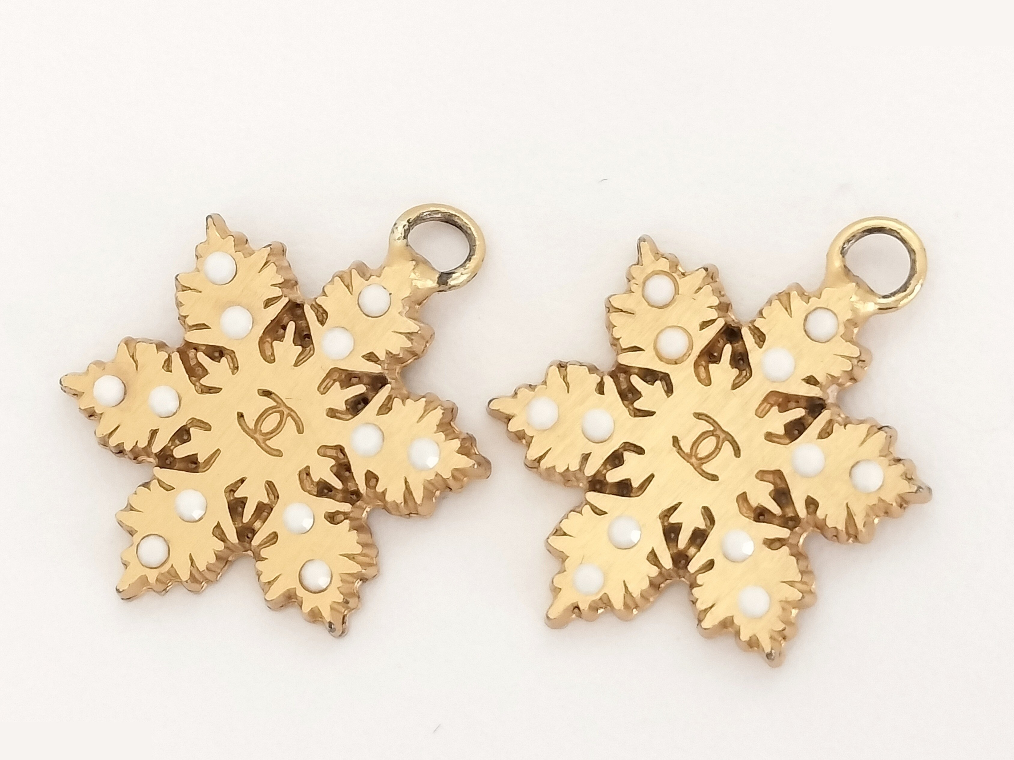 Coco Snow Gold Earrings — view 4
