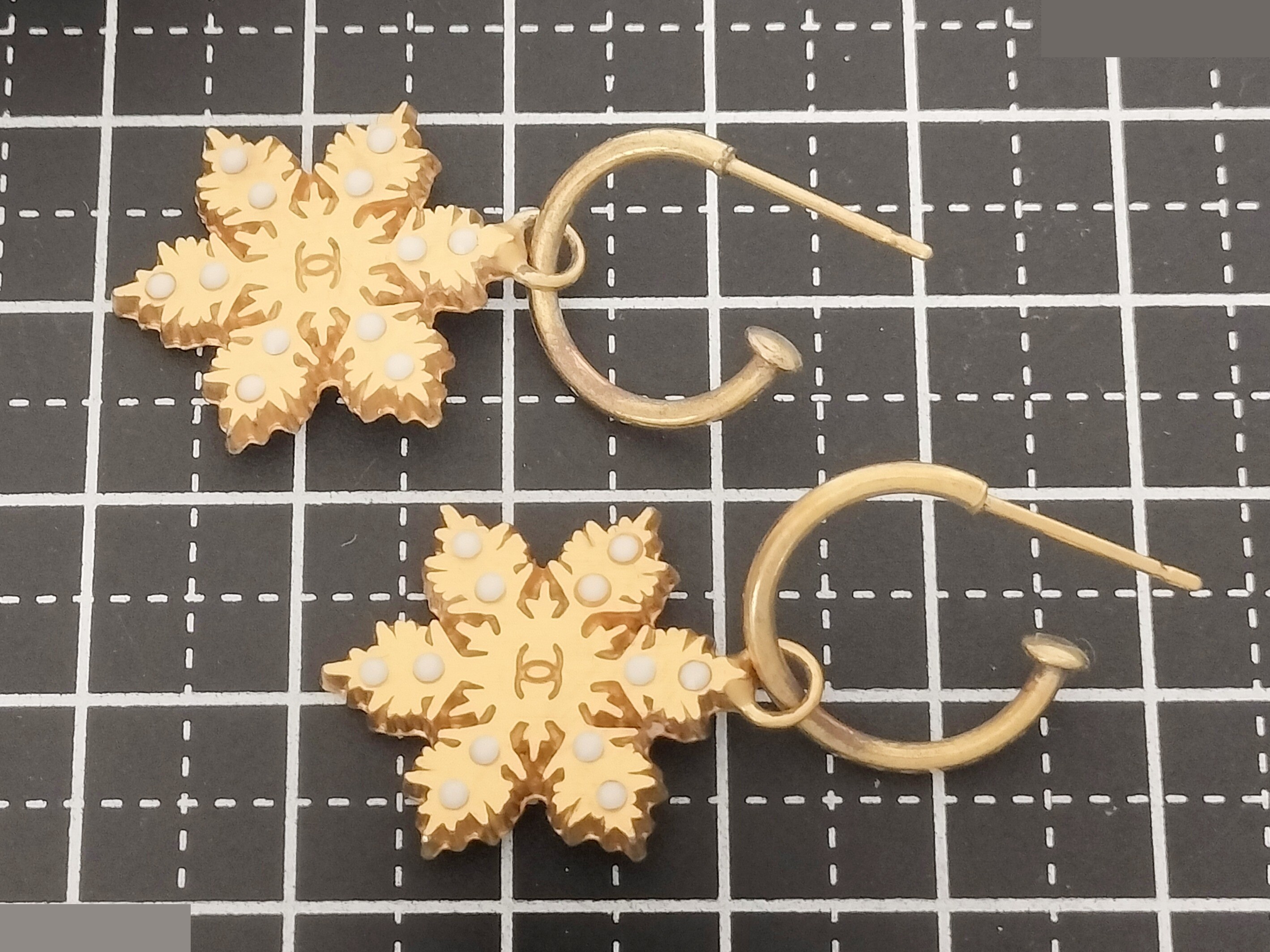 Coco Snow Gold Earrings — view 7