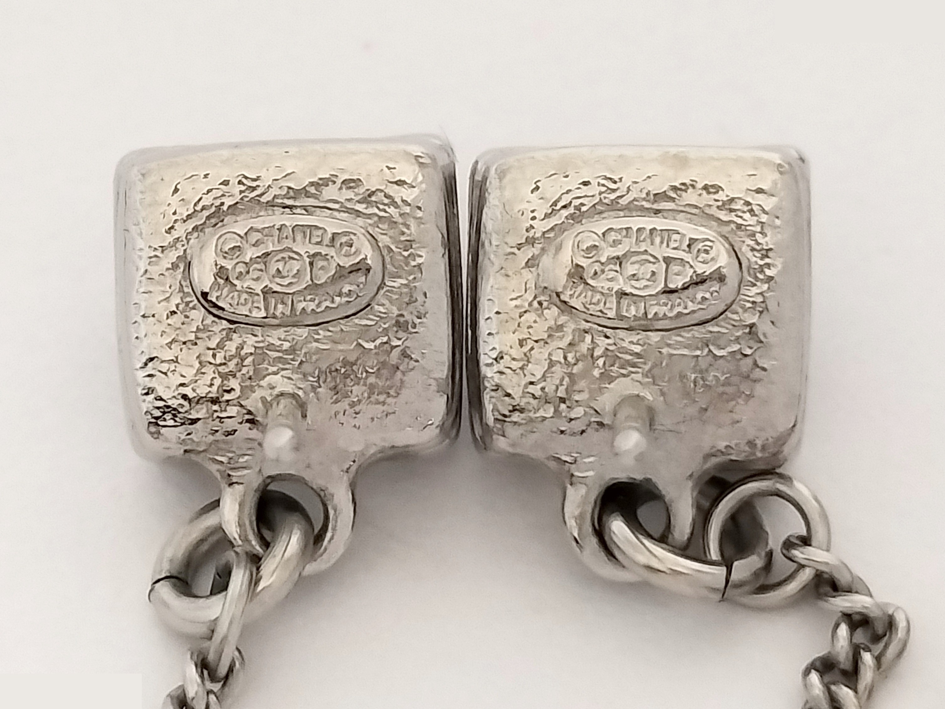 Coco Rhinestone Silver Earrings — view 3
