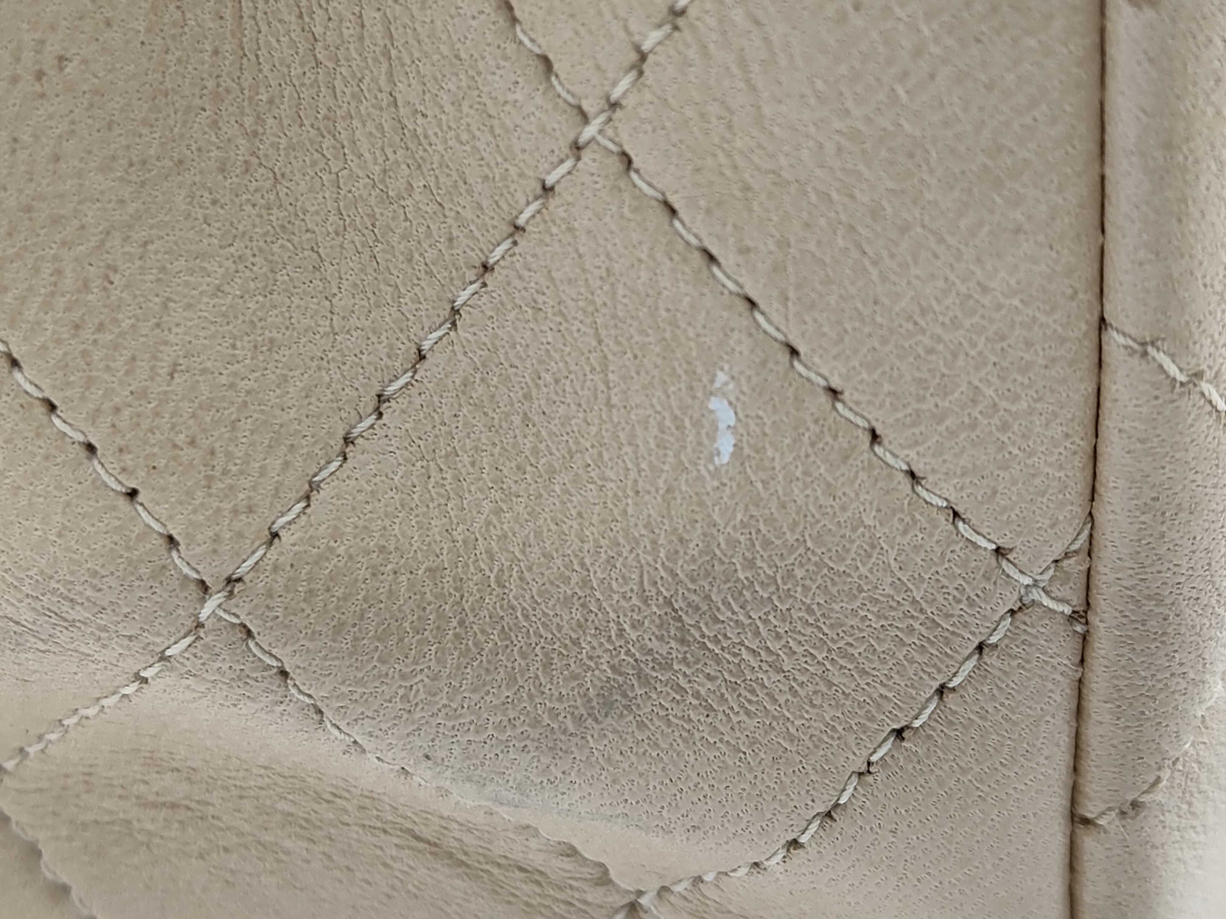 Matelassé Double Flap Beige Shoulder Bag — view 12