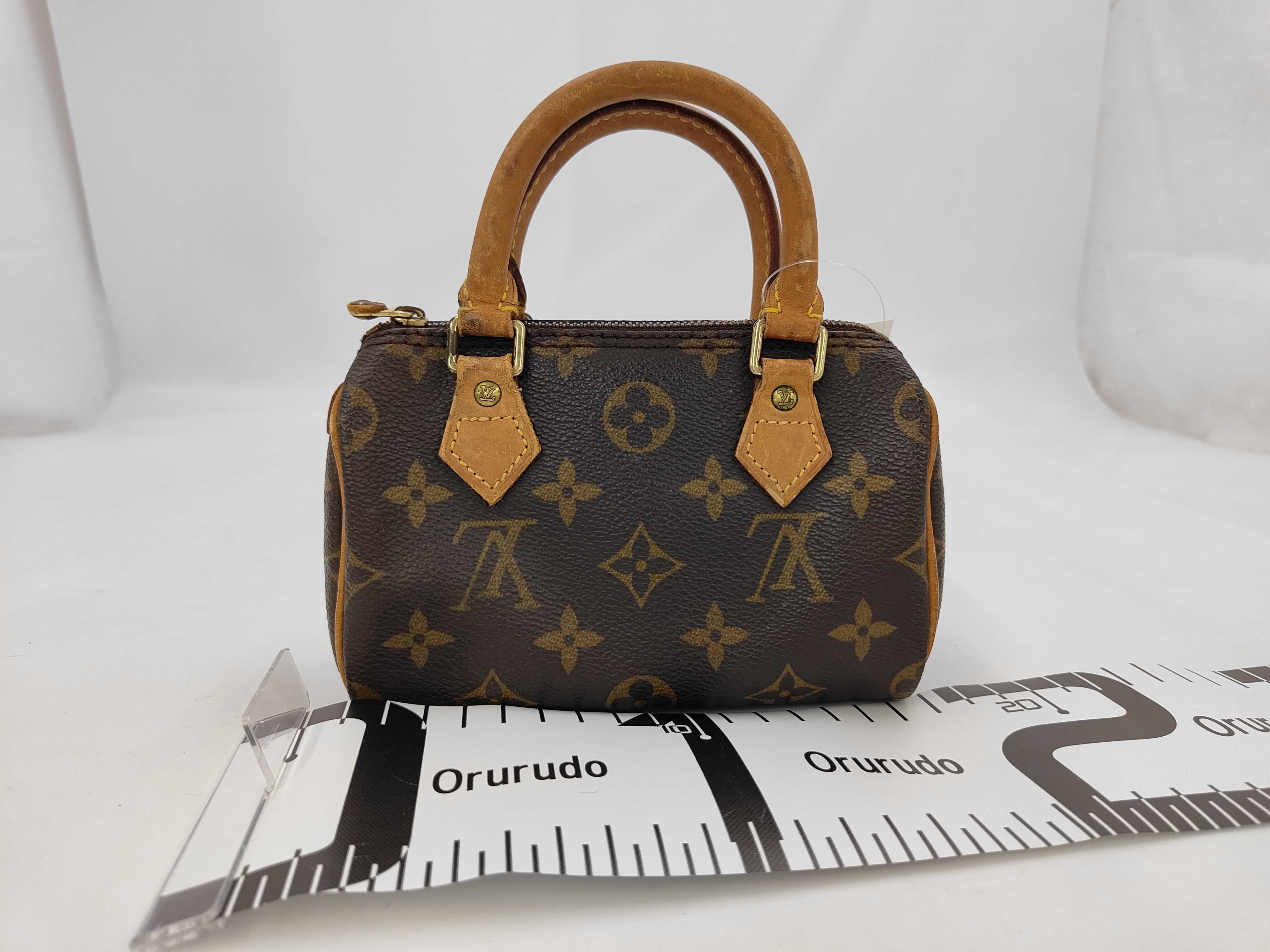 Monogram Mini Speedy Handbag with Strap — view 2