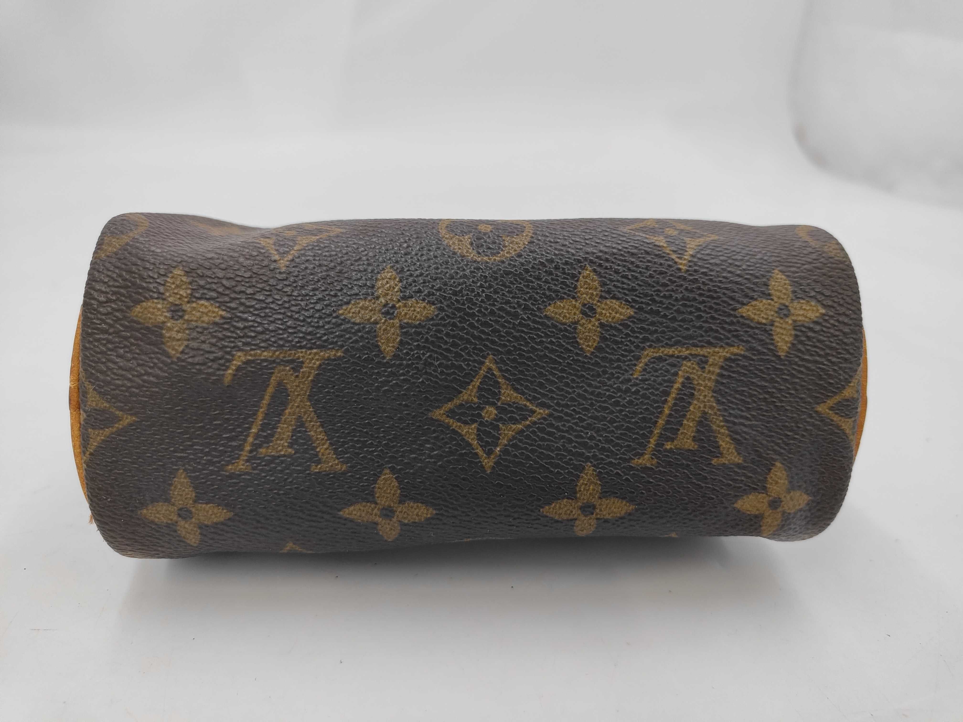 Monogram Mini Speedy Handbag with Strap — view 3