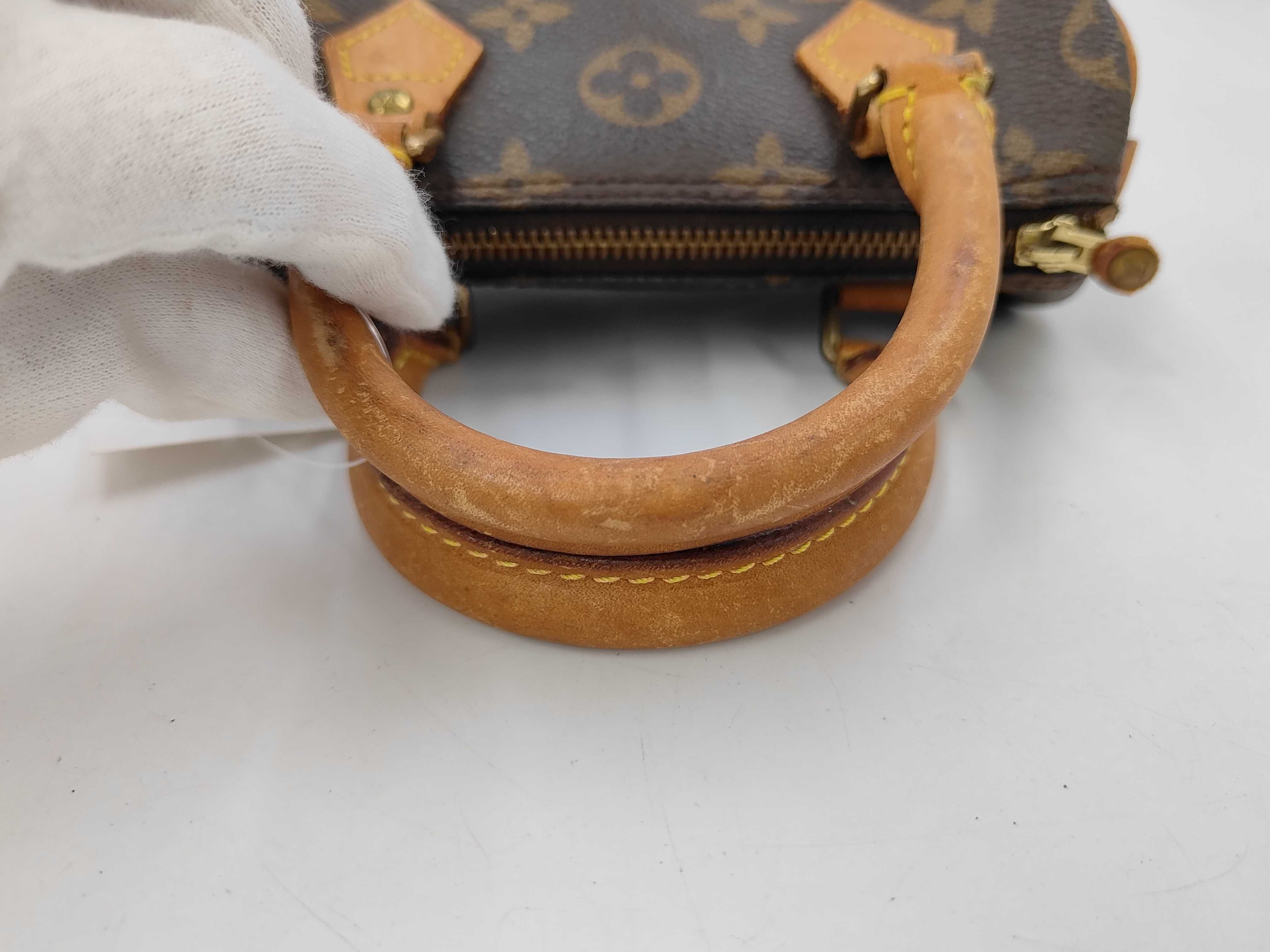 Monogram Mini Speedy Handbag with Strap — view 5