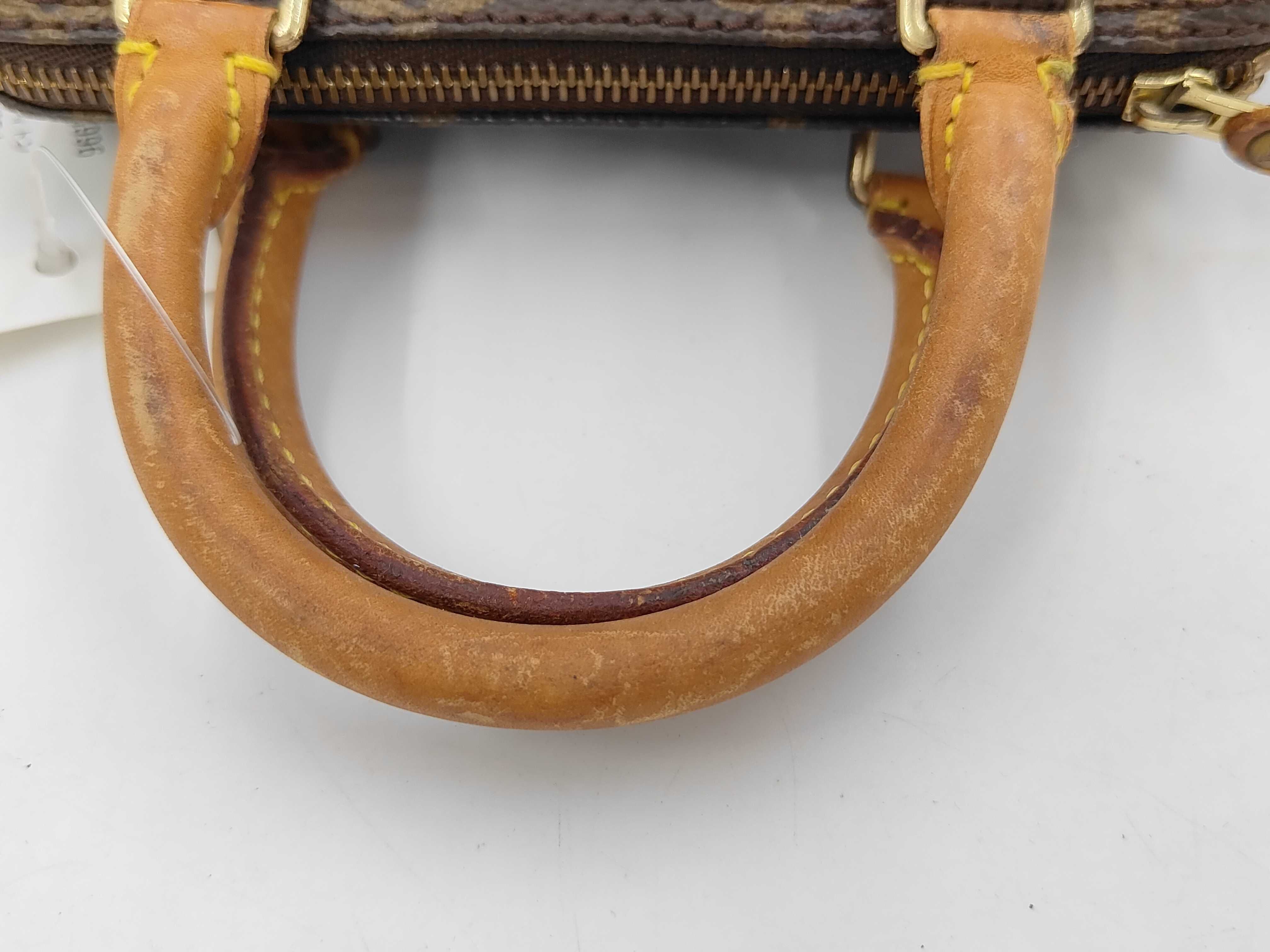 Monogram Mini Speedy Handbag with Strap — view 6