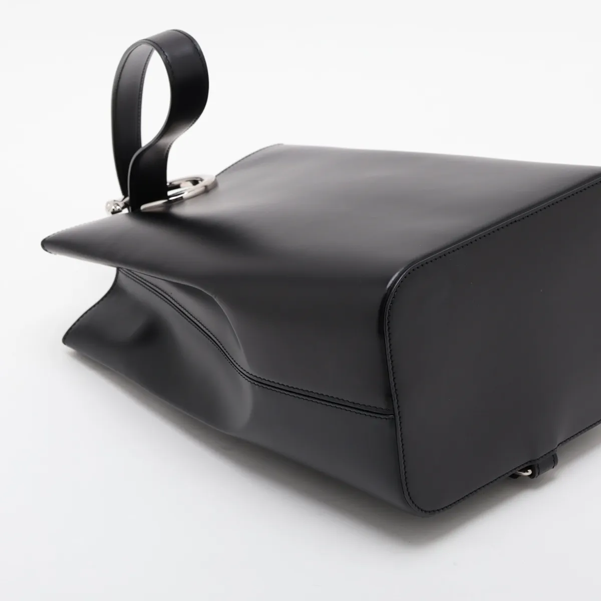 Panthère Leather Shoulder Bag, Black — view 4