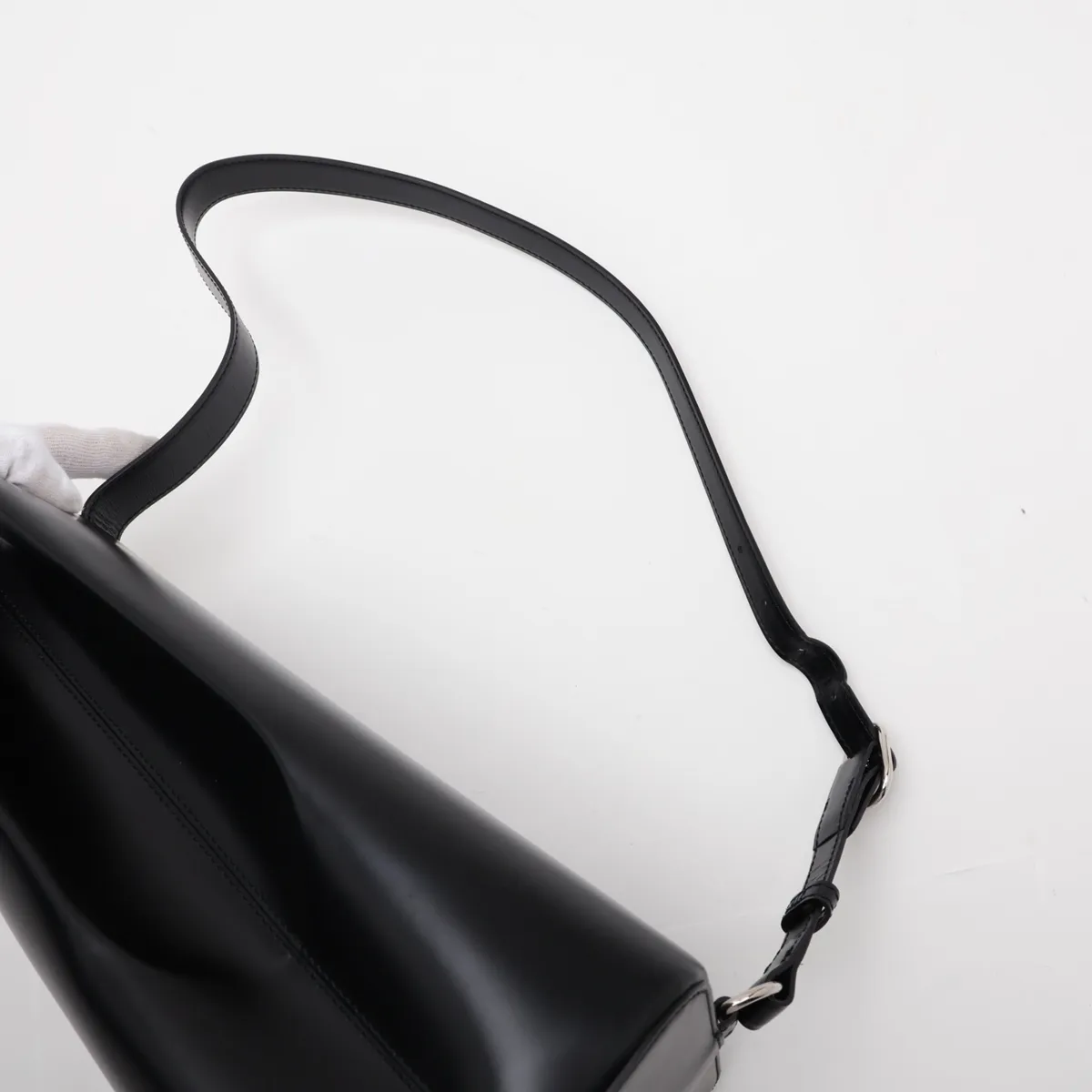 Panthère Leather Shoulder Bag, Black — view 5