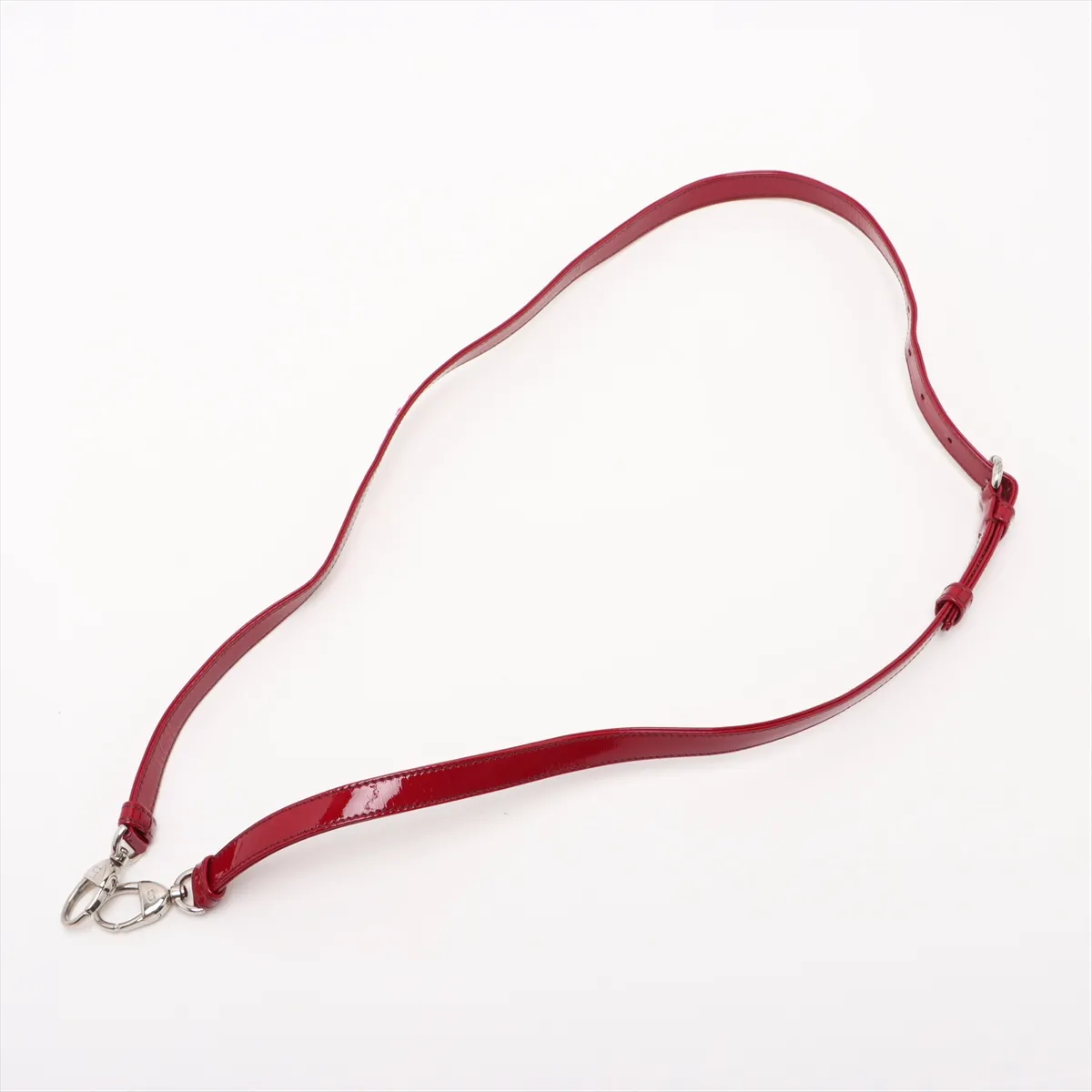 Cannage Lady Dior Mini Patent Leather 2-Way Handbag, Red — view 7