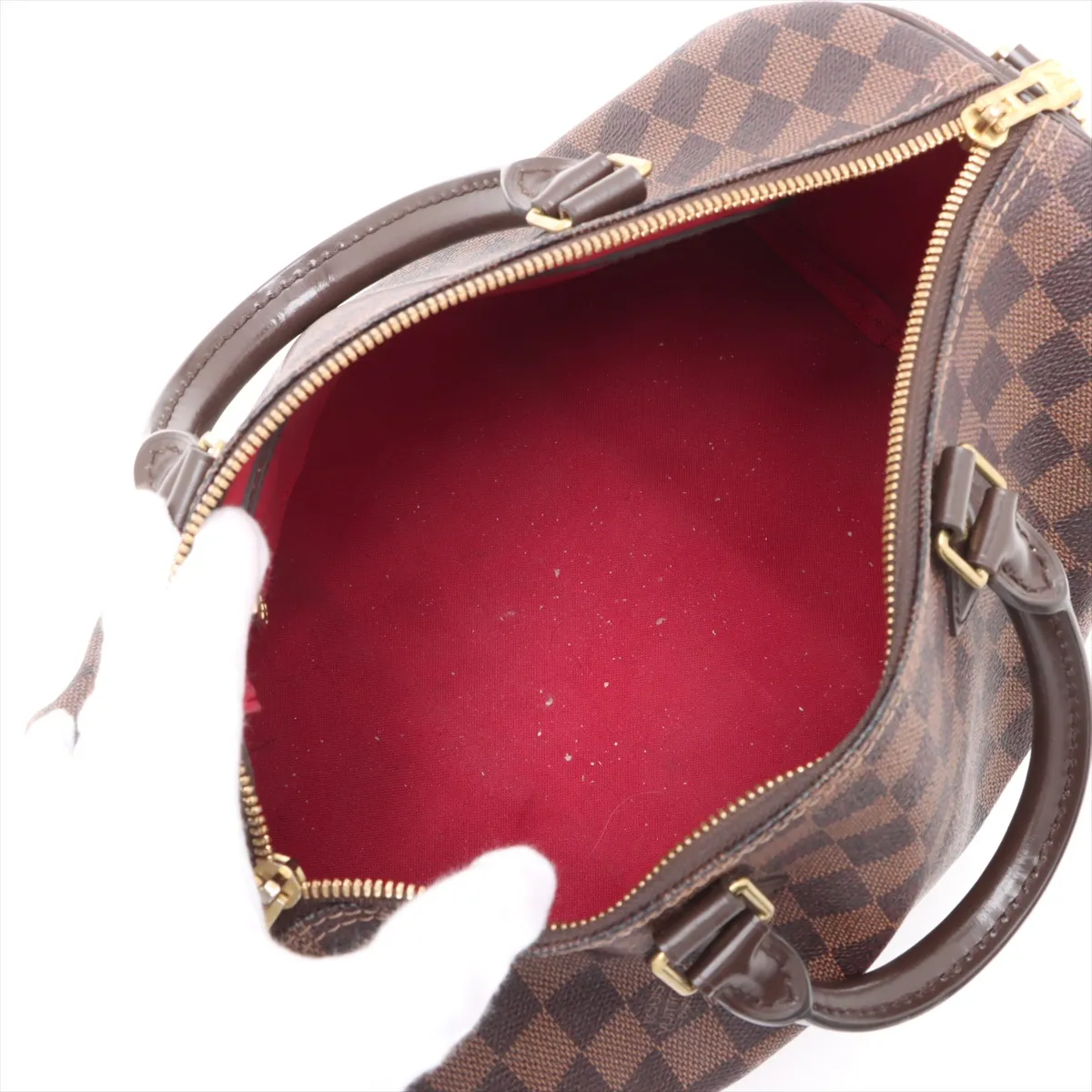 Damier Speedy Bandouliere 30 N41367 FO2166 Brown — view 8