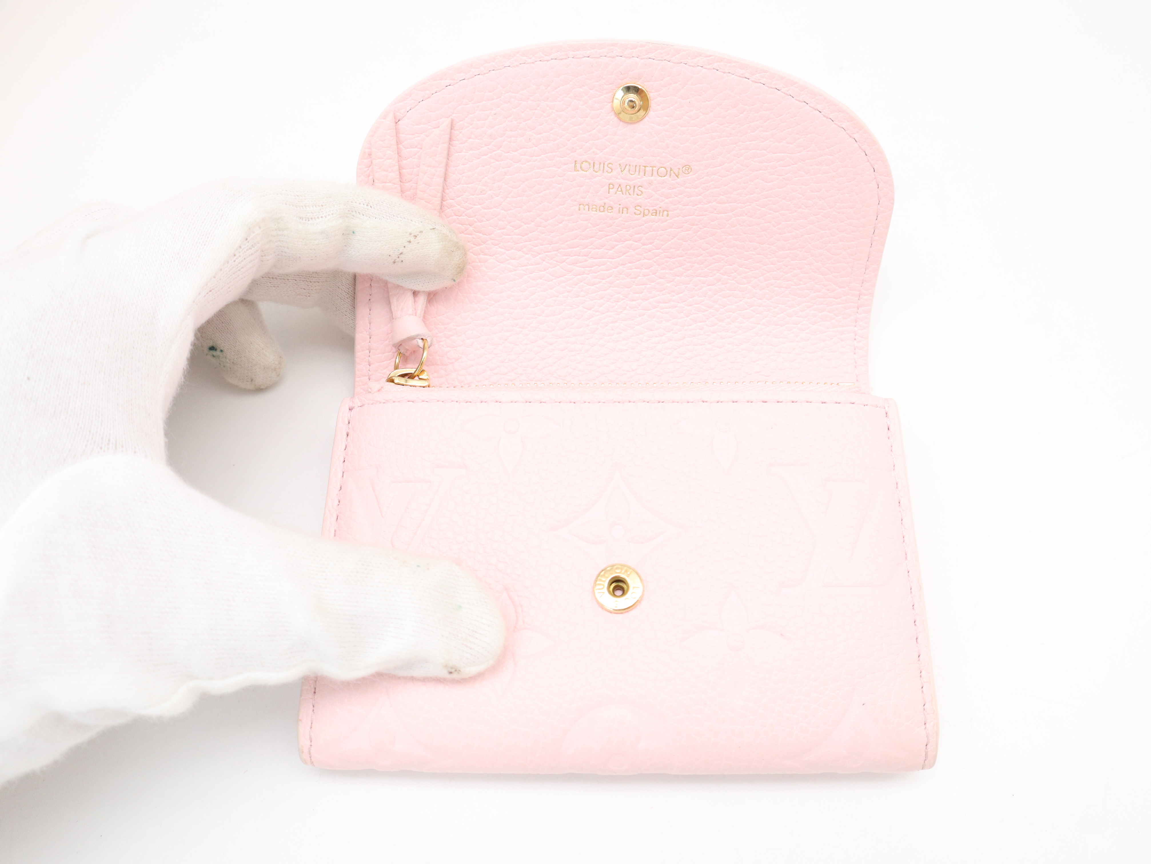 M29450 Monogram Empreinte Portemonnaie Rosalie Confetti Pink Wallet (RFID tested, box and dust bag included) — view 8