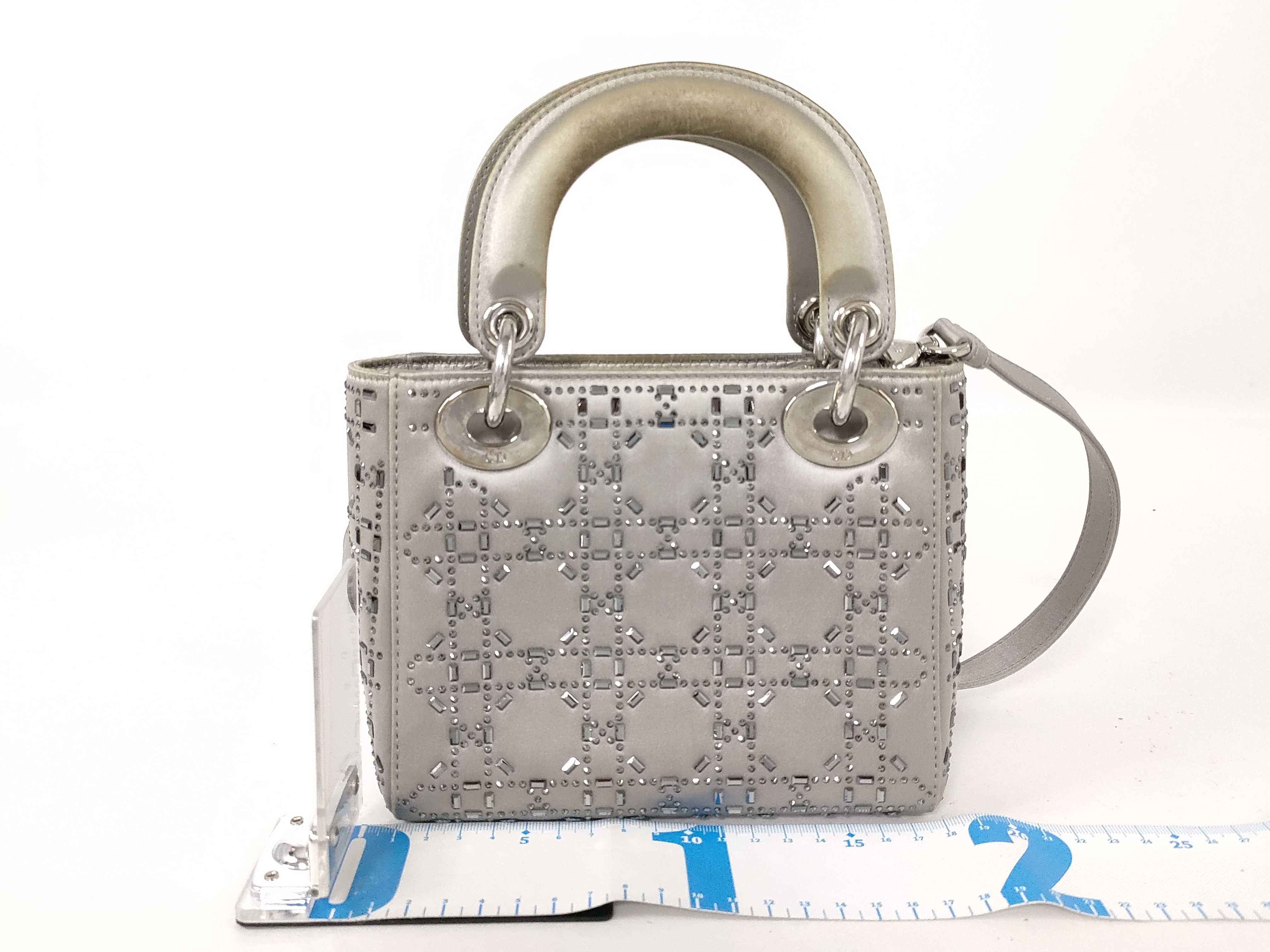 Lady Dior Satin 2-way Beaded Lady Handbag — view 2