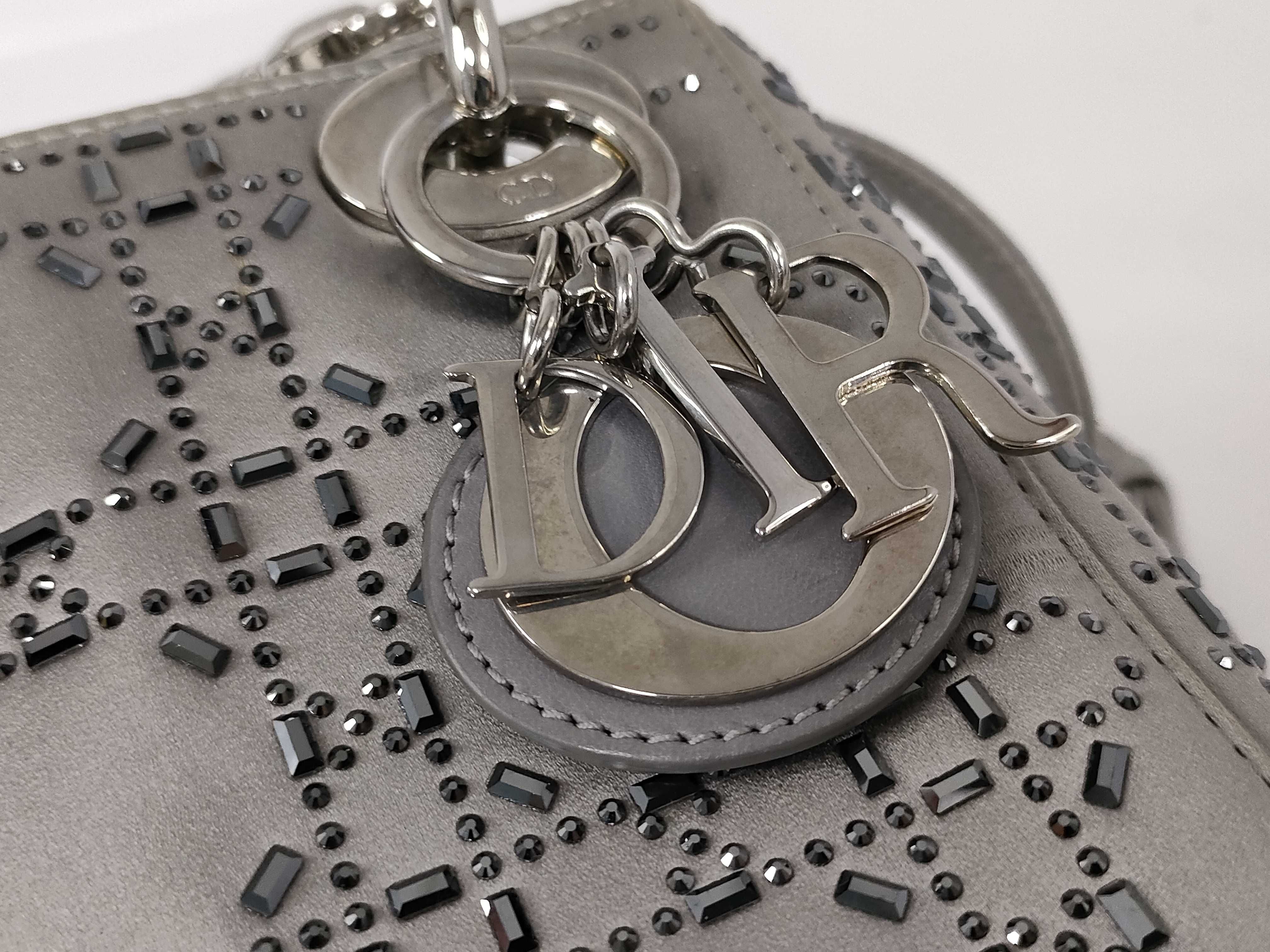 Lady Dior Satin 2-way Beaded Lady Handbag — view 14