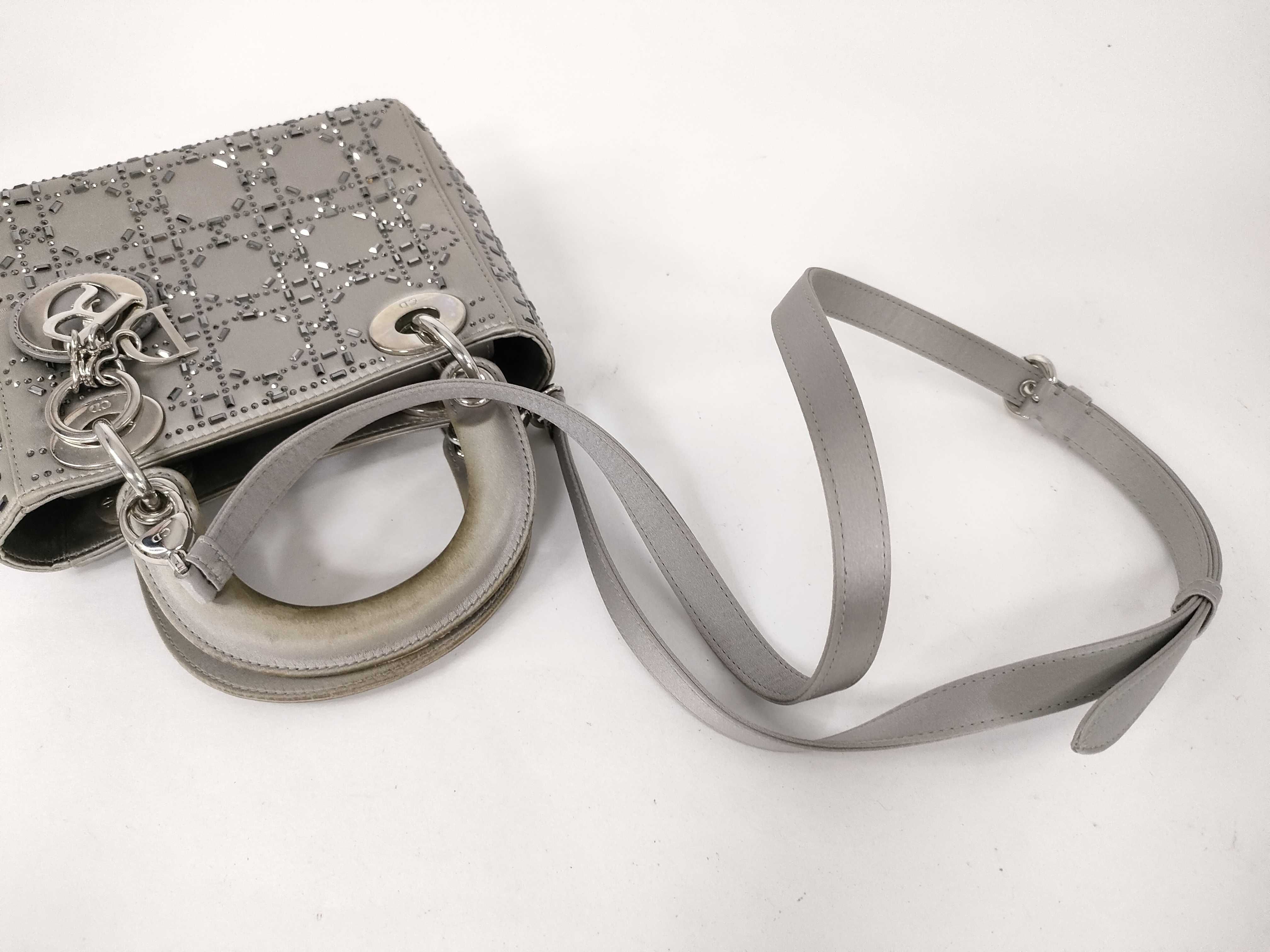 Lady Dior Satin 2-way Beaded Lady Handbag — view 6