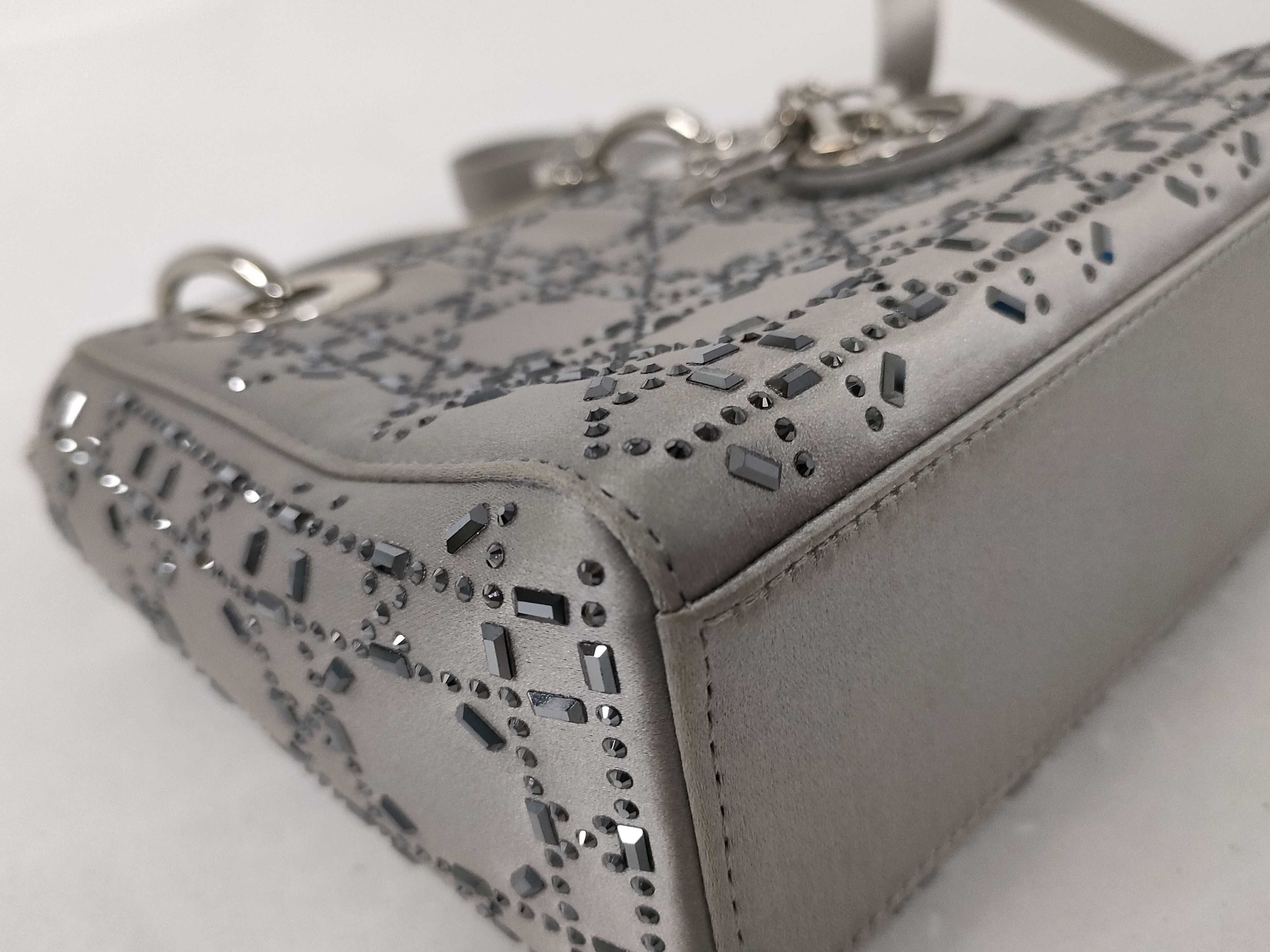 Lady Dior Satin 2-way Beaded Lady Handbag — view 7