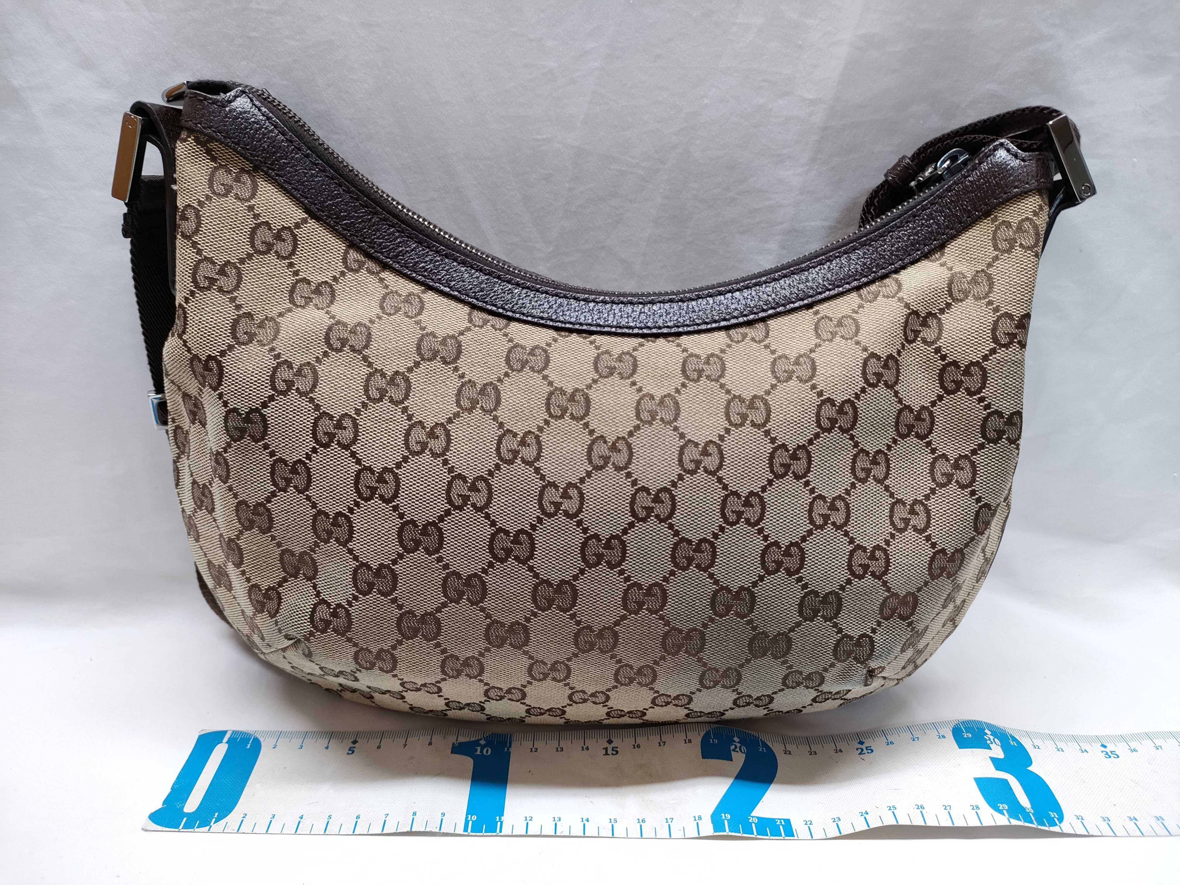 GG Canvas Shoulder Bag, Brown — view 2