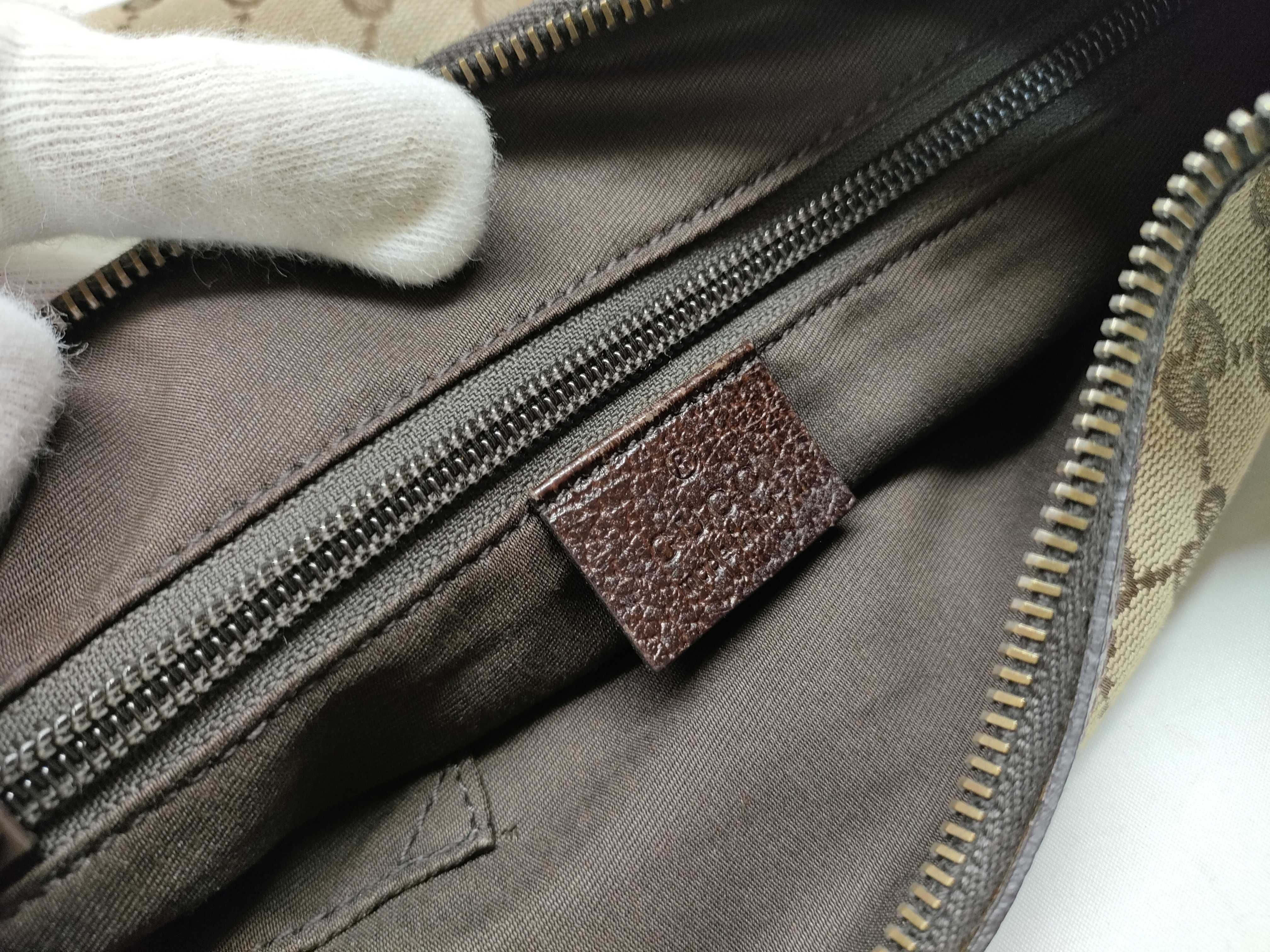 GG Canvas Shoulder Bag, Brown — view 12
