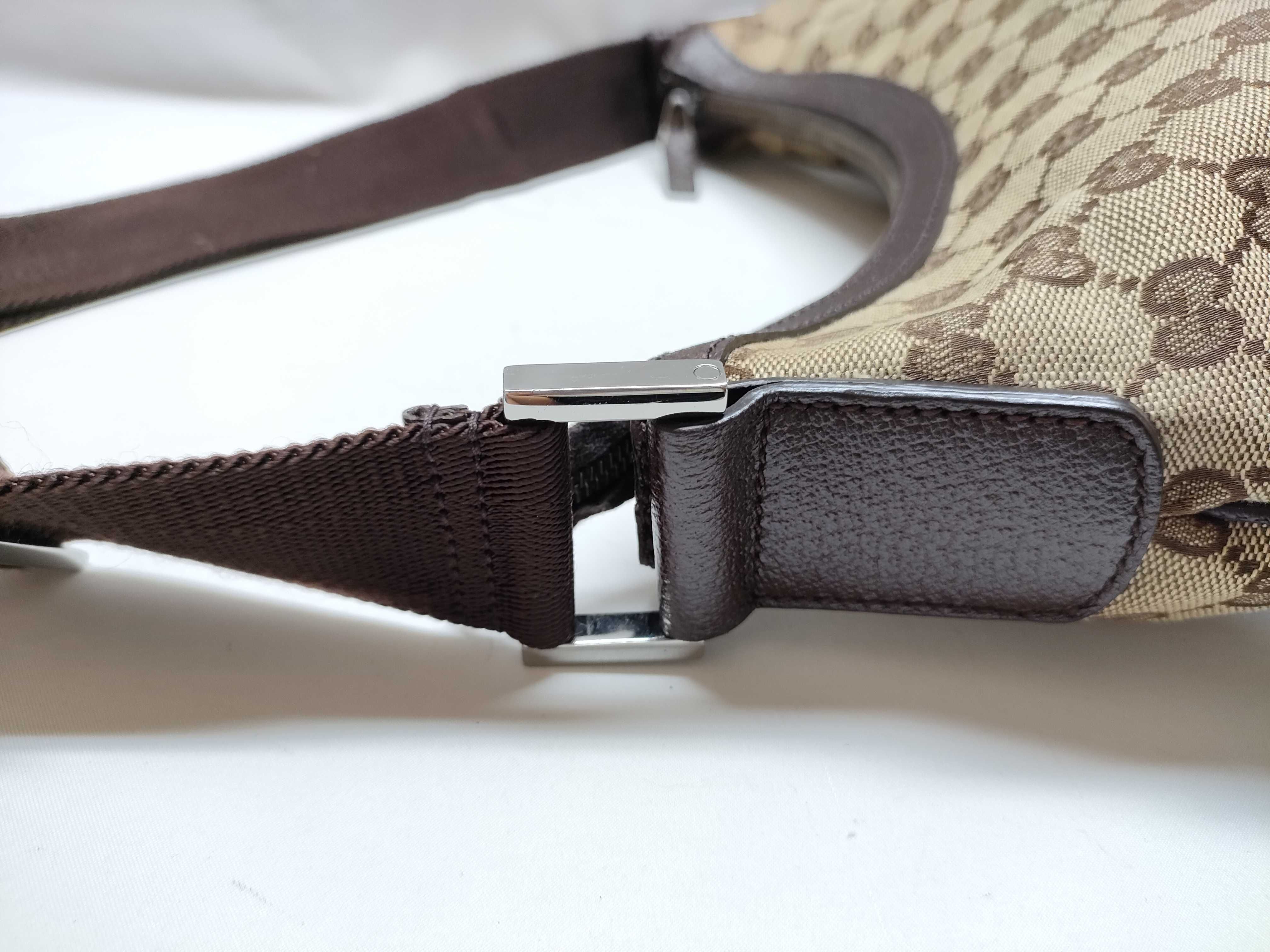 GG Canvas Shoulder Bag, Brown — view 6
