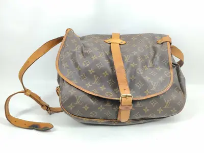 Monogram M42254 Saumur 35 Shoulder Bag