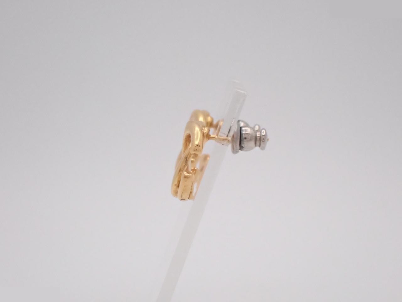 Coco Twisted Gold Earrings — view 3