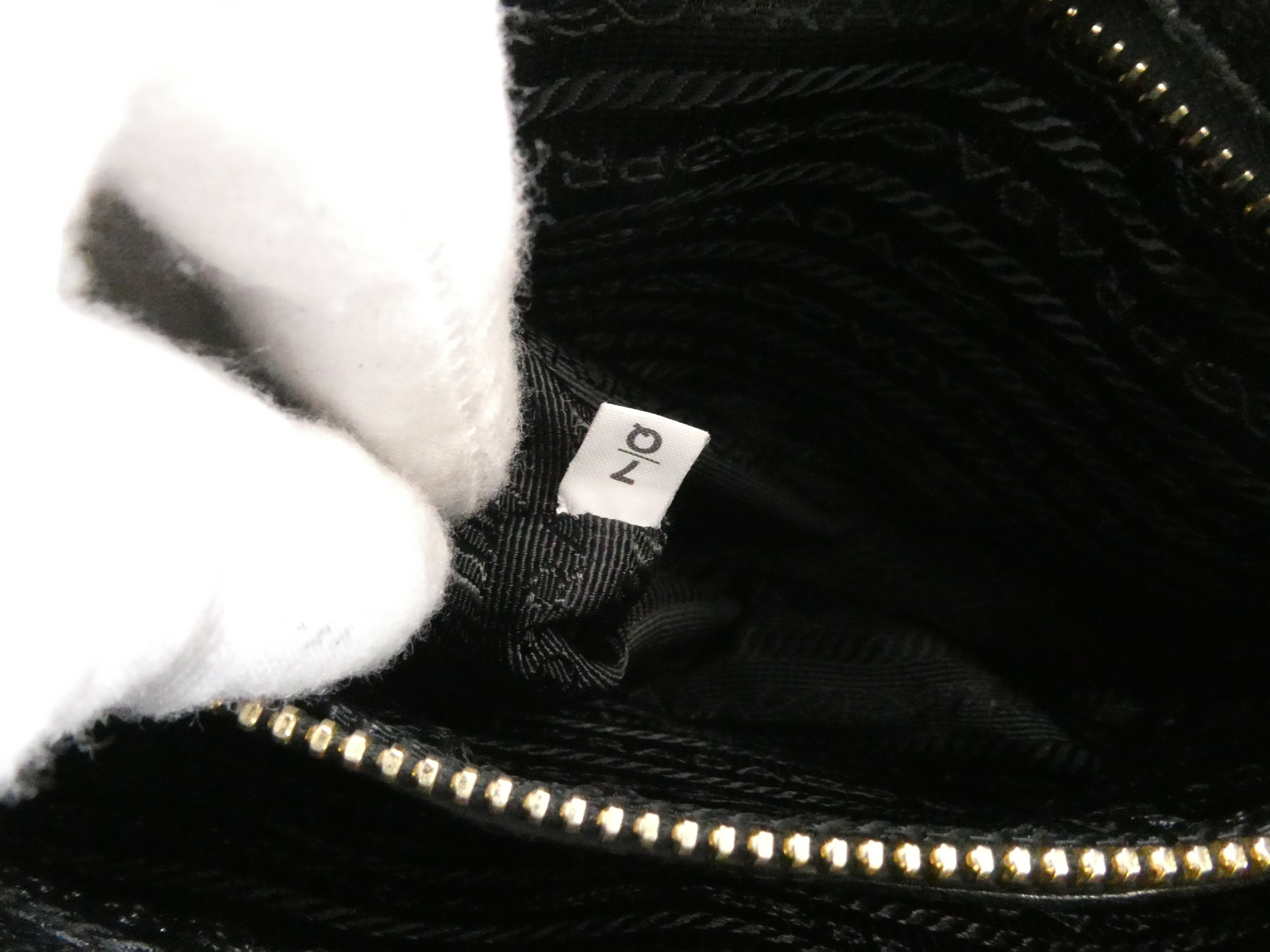 Logo Gathered Leather Handbag — view 9